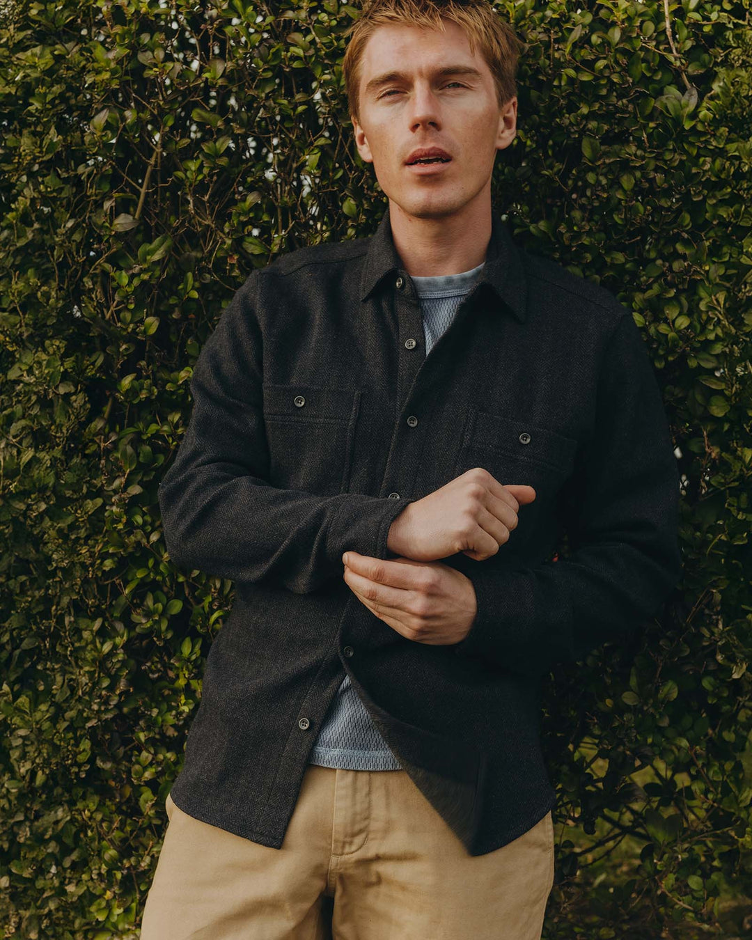 The North Shore Knit Shirt in Heather Navy