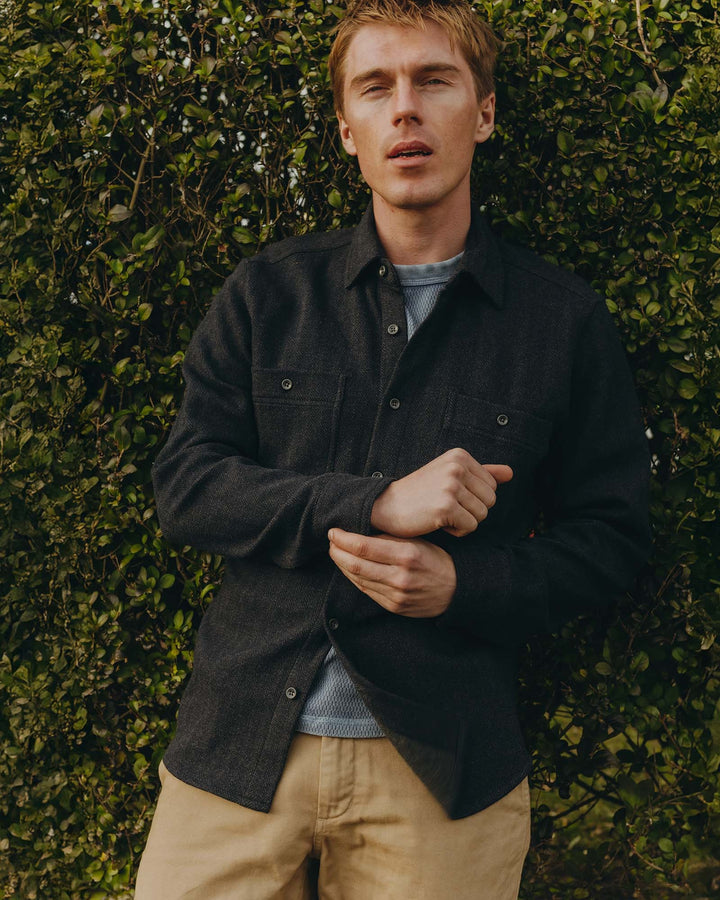 The North Shore Knit Shirt in Heather Navy