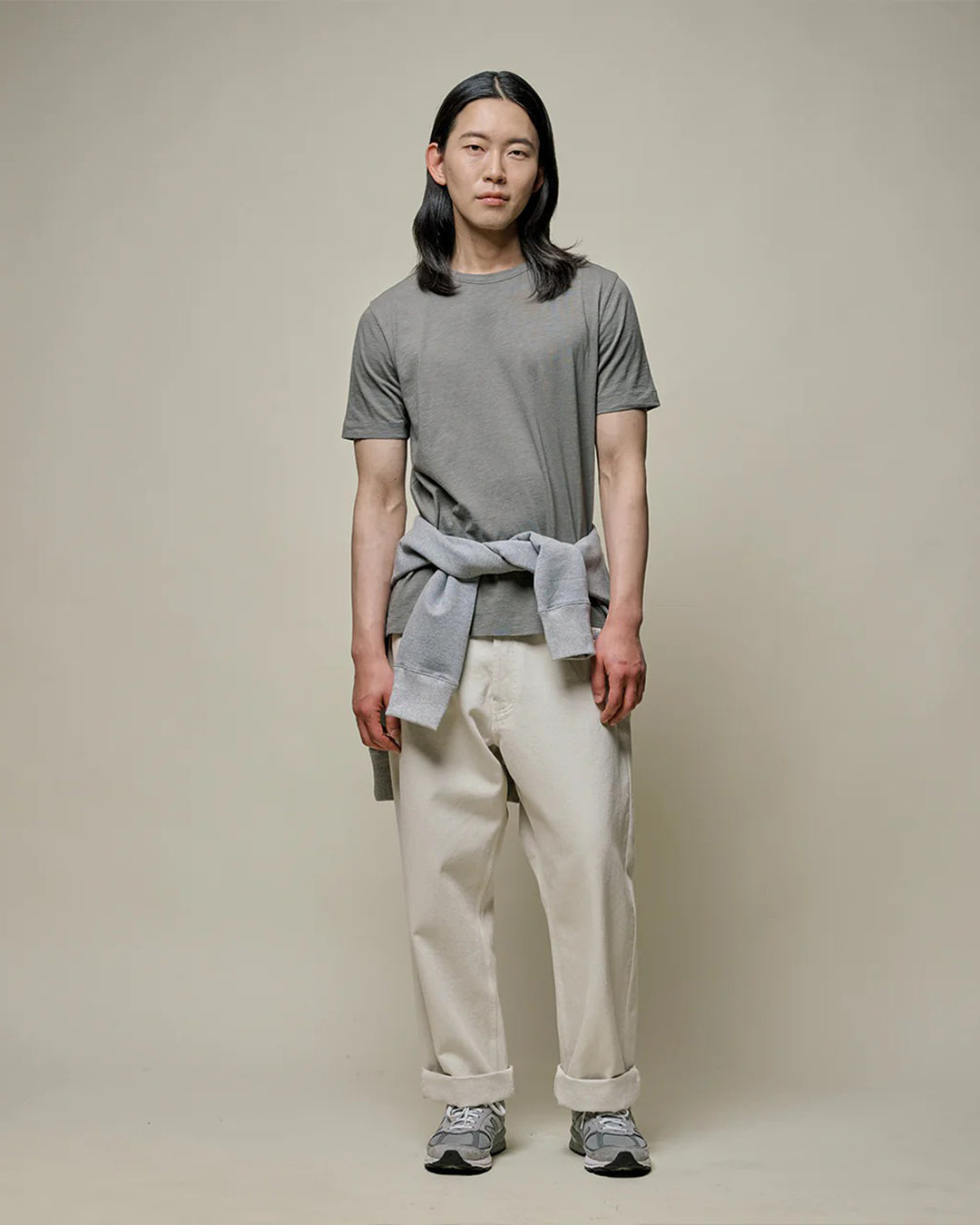 SCT04 Pima Slub Cotton Tee in Vintage Army