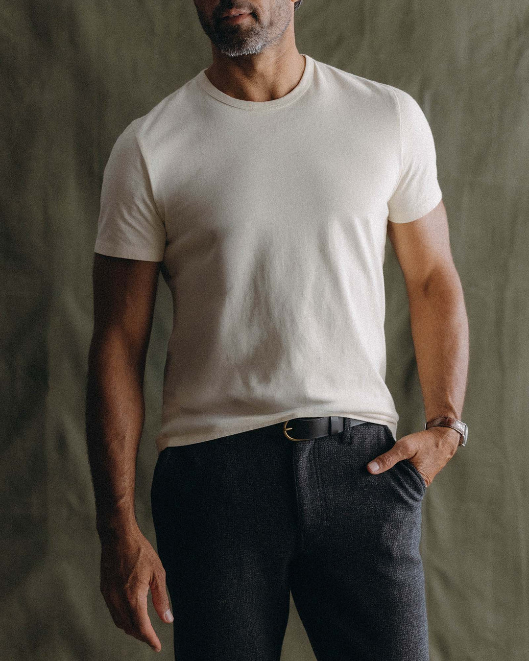 The Organic Cotton Tee in Vintage White