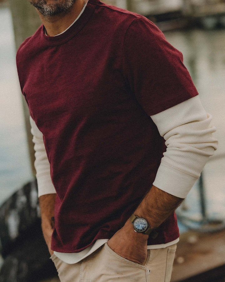 The Organic Cotton Shop Tee in Dried Cherry Twist