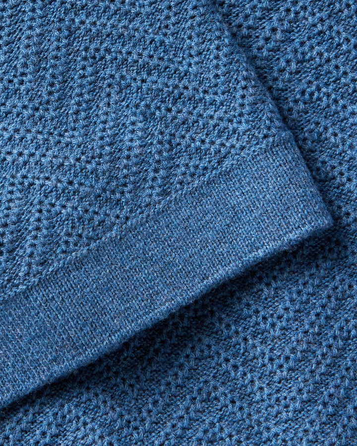 The Button Down Polo in Gulf Stream Herringbone