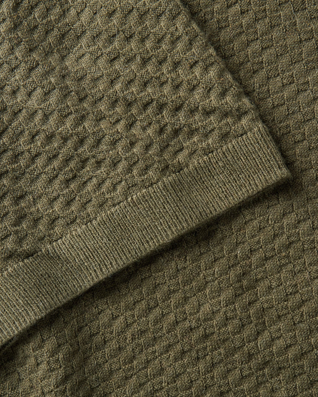 The Arlo Sweater Polo in Cilantro Texture Knit