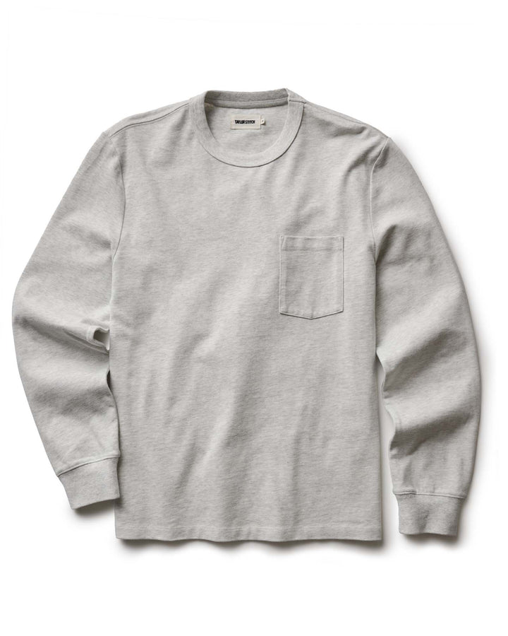The Long Sleeve Shop Tee in Oat Twist