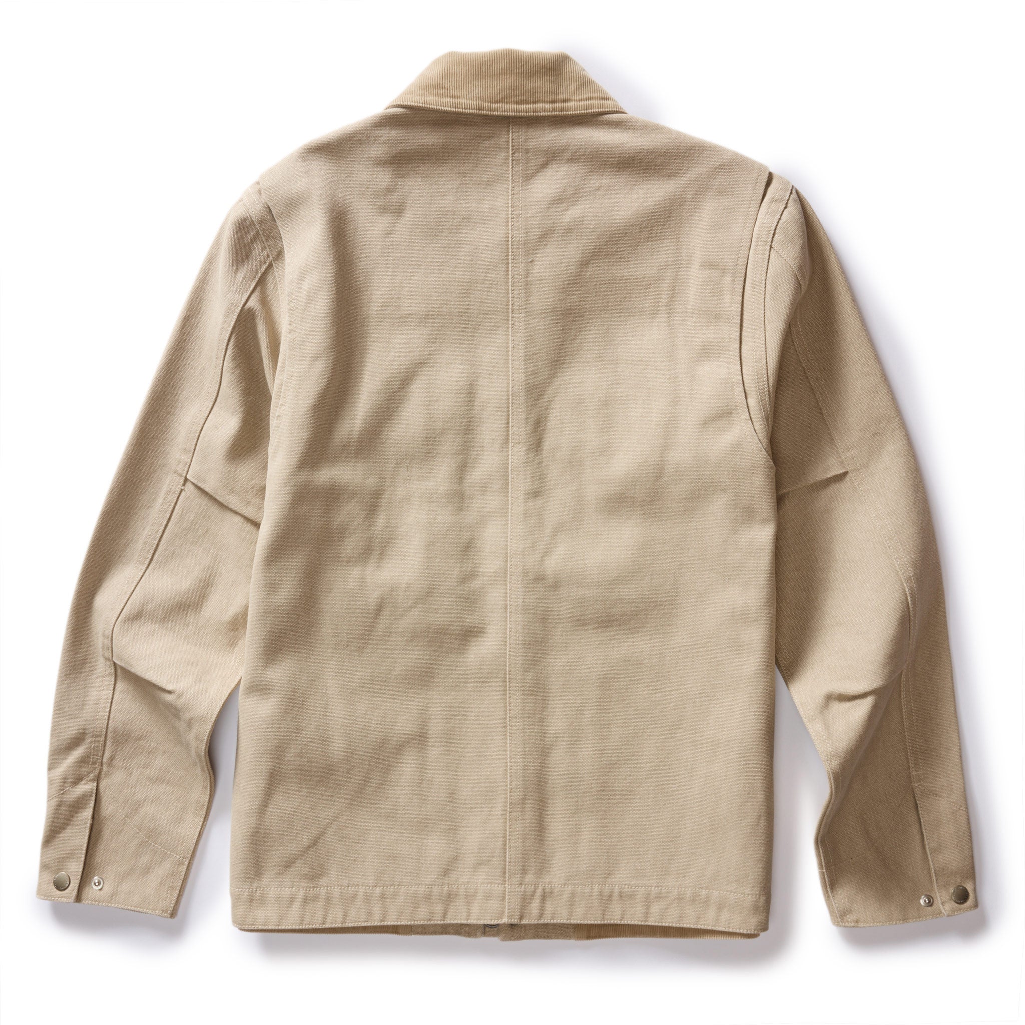 The Workhorse Utility Jacket in Light Khaki Chipped Canvas
