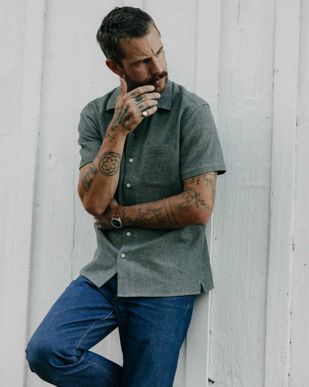 The Conrad Shirt in Deep Sea Twist