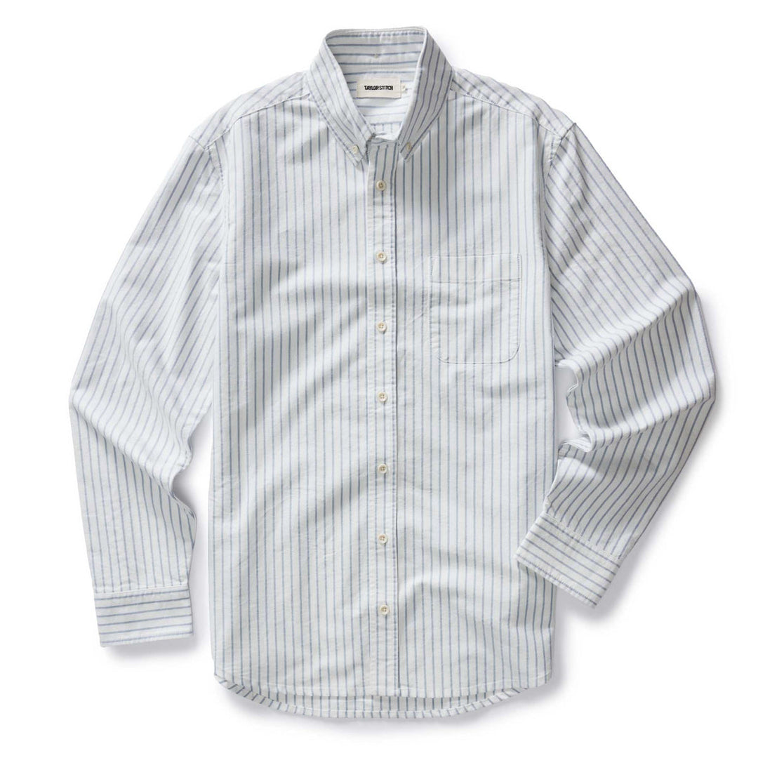 The Jack in White Stripe Oxford