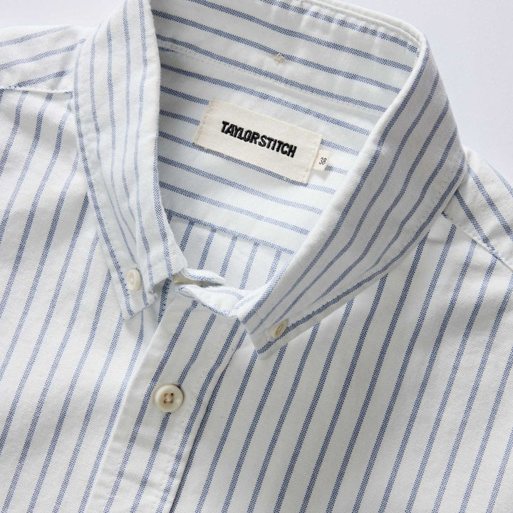The Jack in White Stripe Oxford