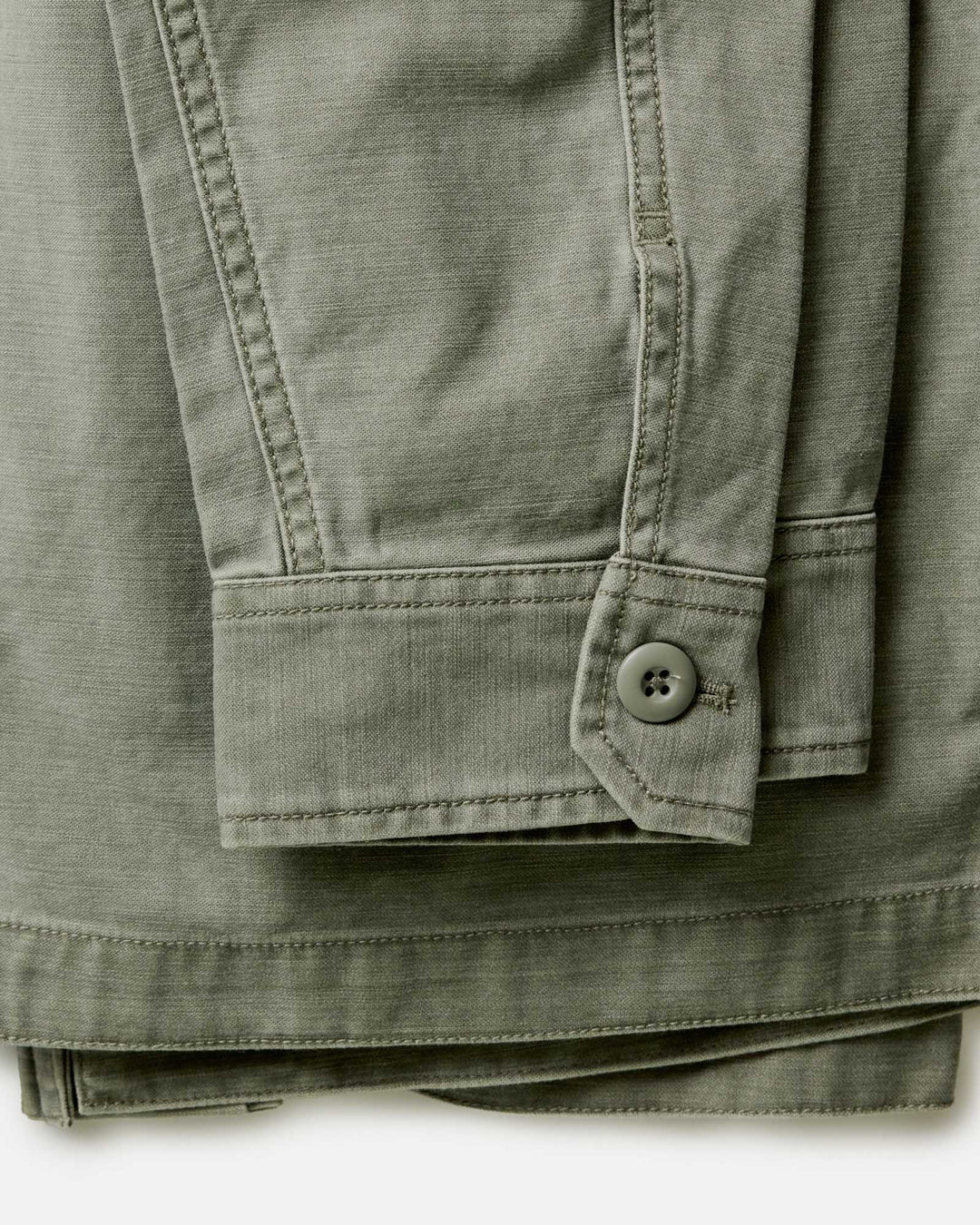 The Surplus Jacket in Field Olive Reverse Sateen