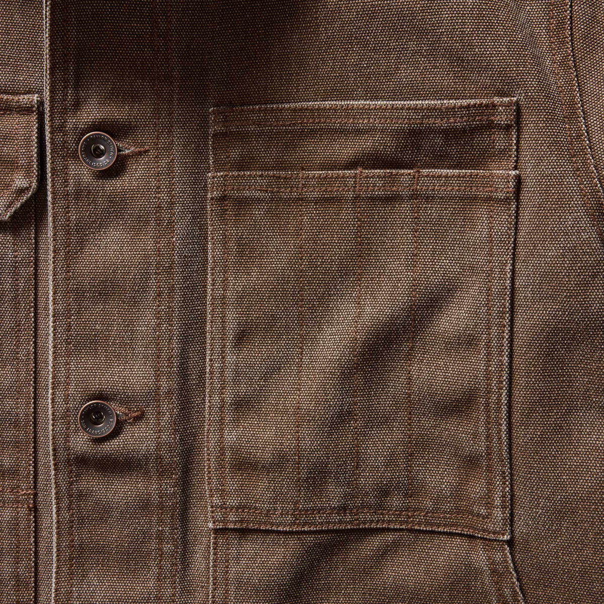 The Longshore Jacket in Aged Penny Chipped Canvas