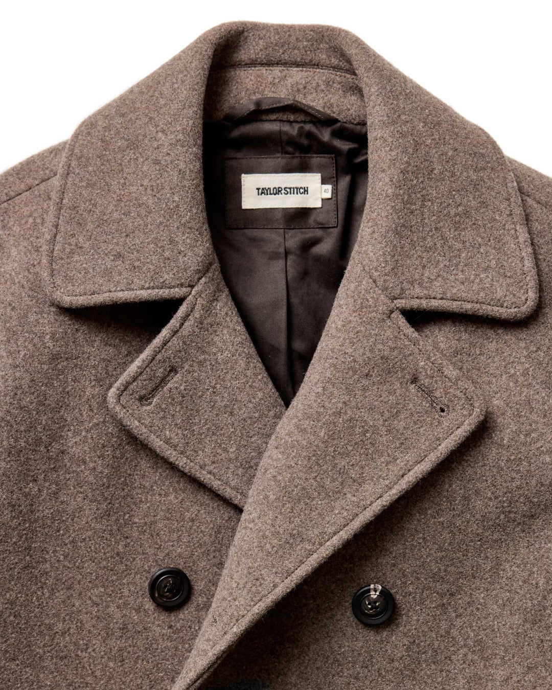 The Mariner Coat in Sable Melton Wool