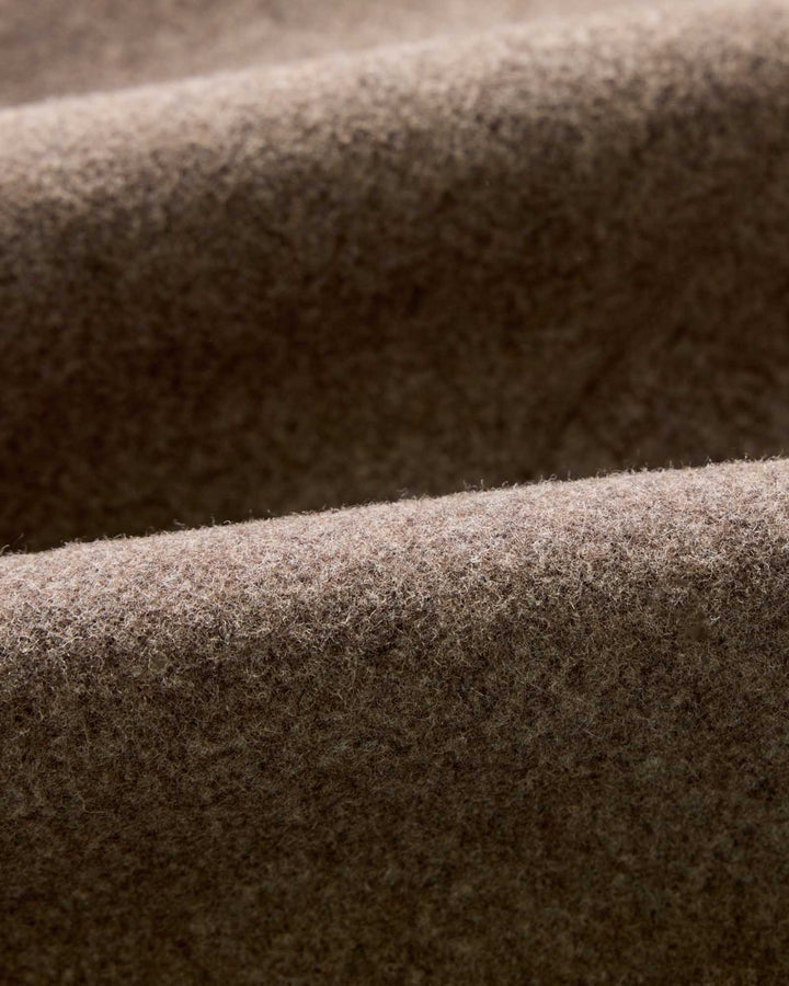 The Mariner Coat in Sable Melton Wool