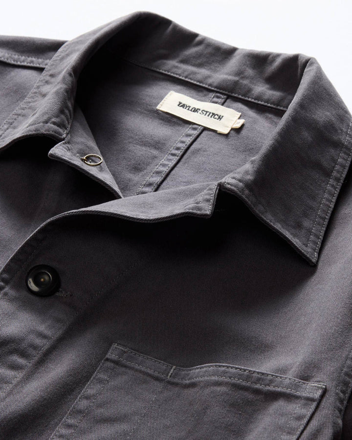 The Ojai Jacket in Organic Charcoal Foundation Twill
