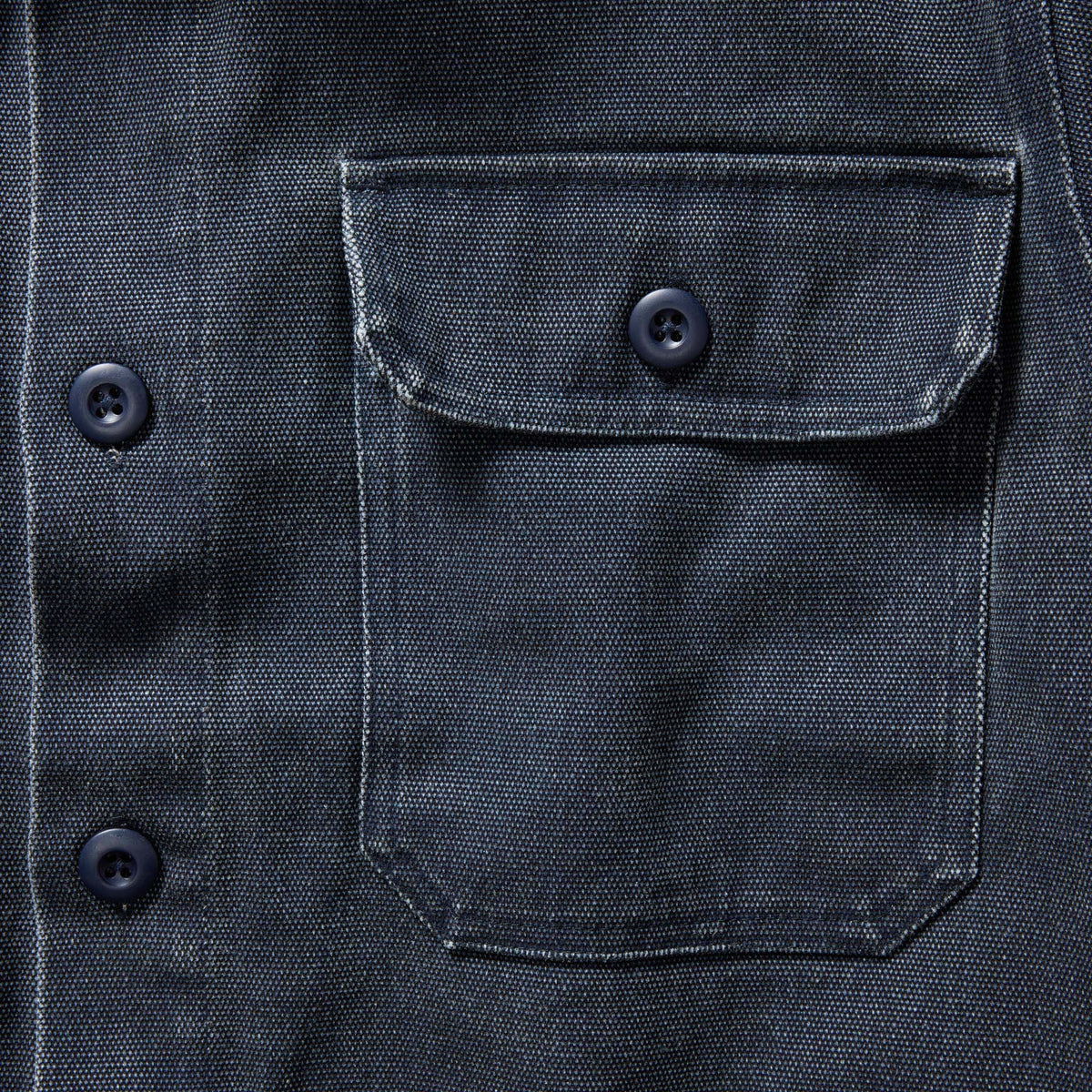 The Shop Shirt in Navy Chipped Canvas