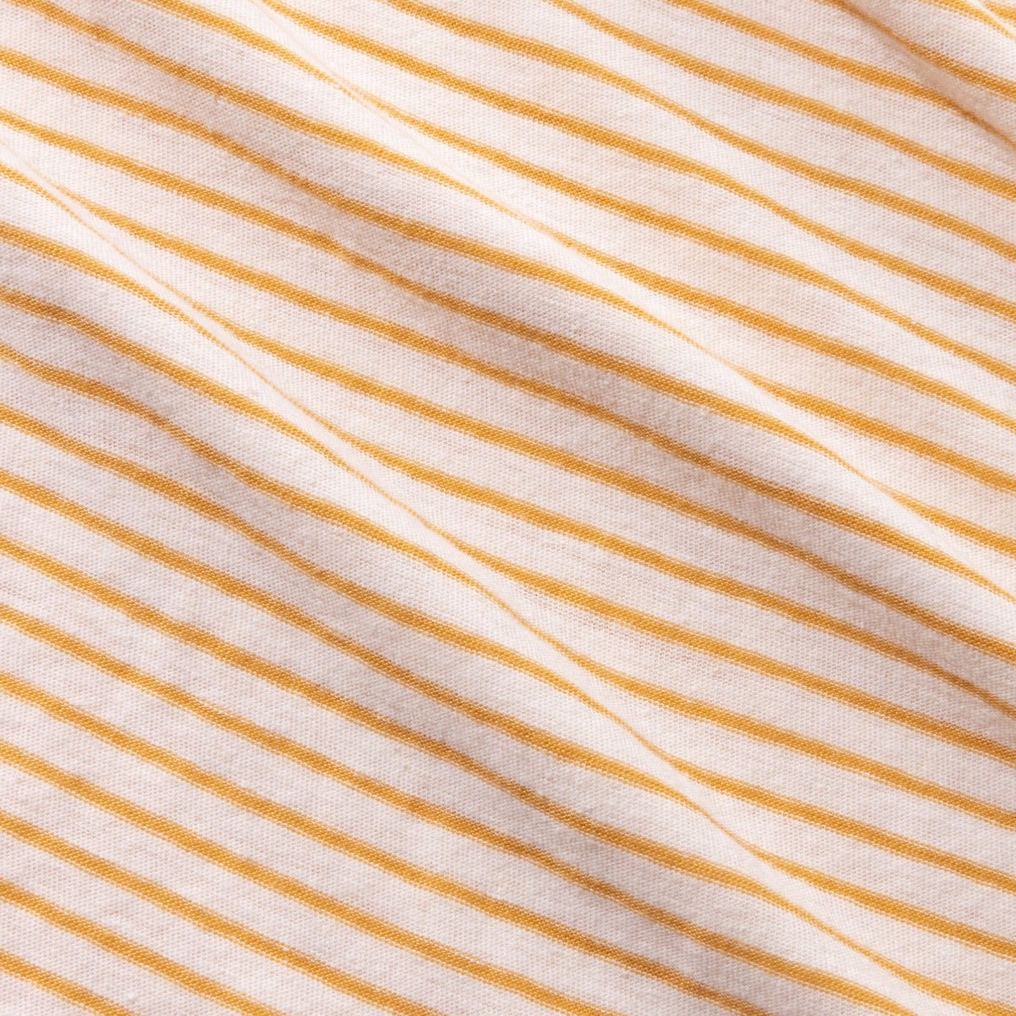Linen Stripe Short Sleeve Henley
