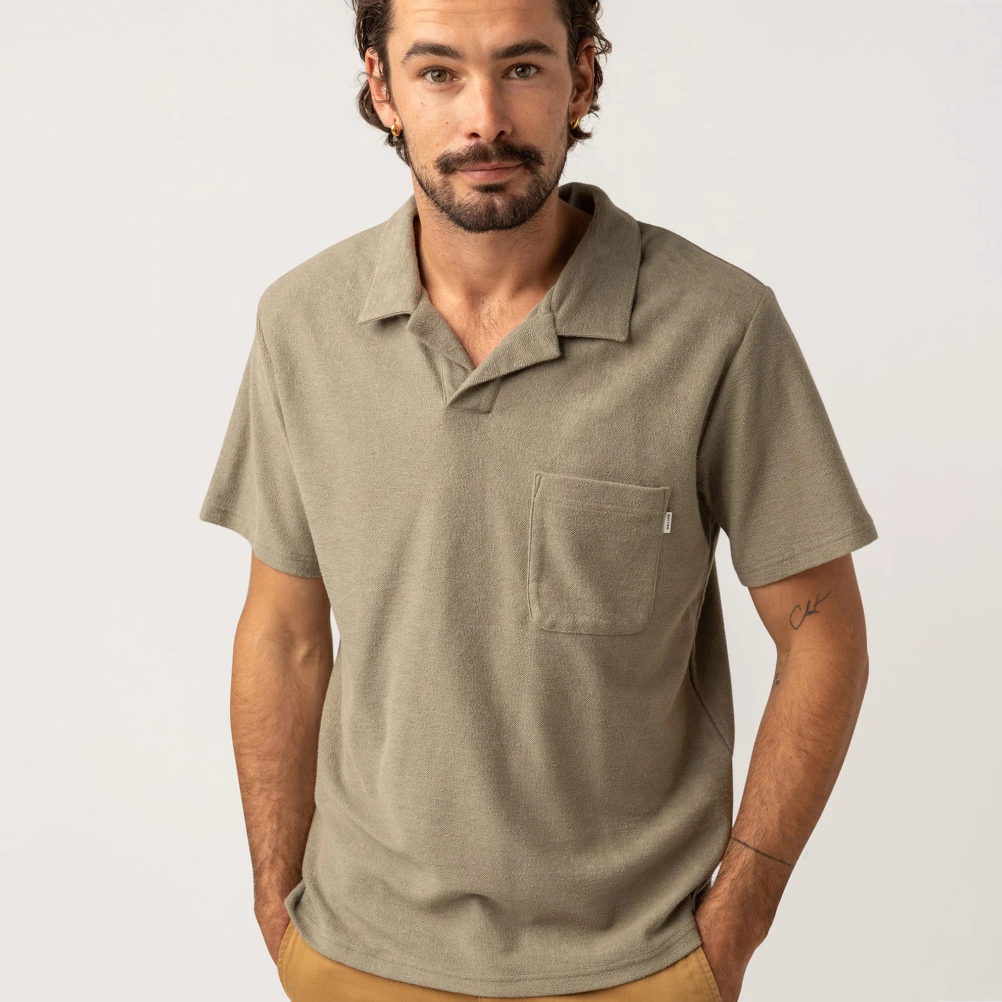 Vintage Terry Polo in Sage