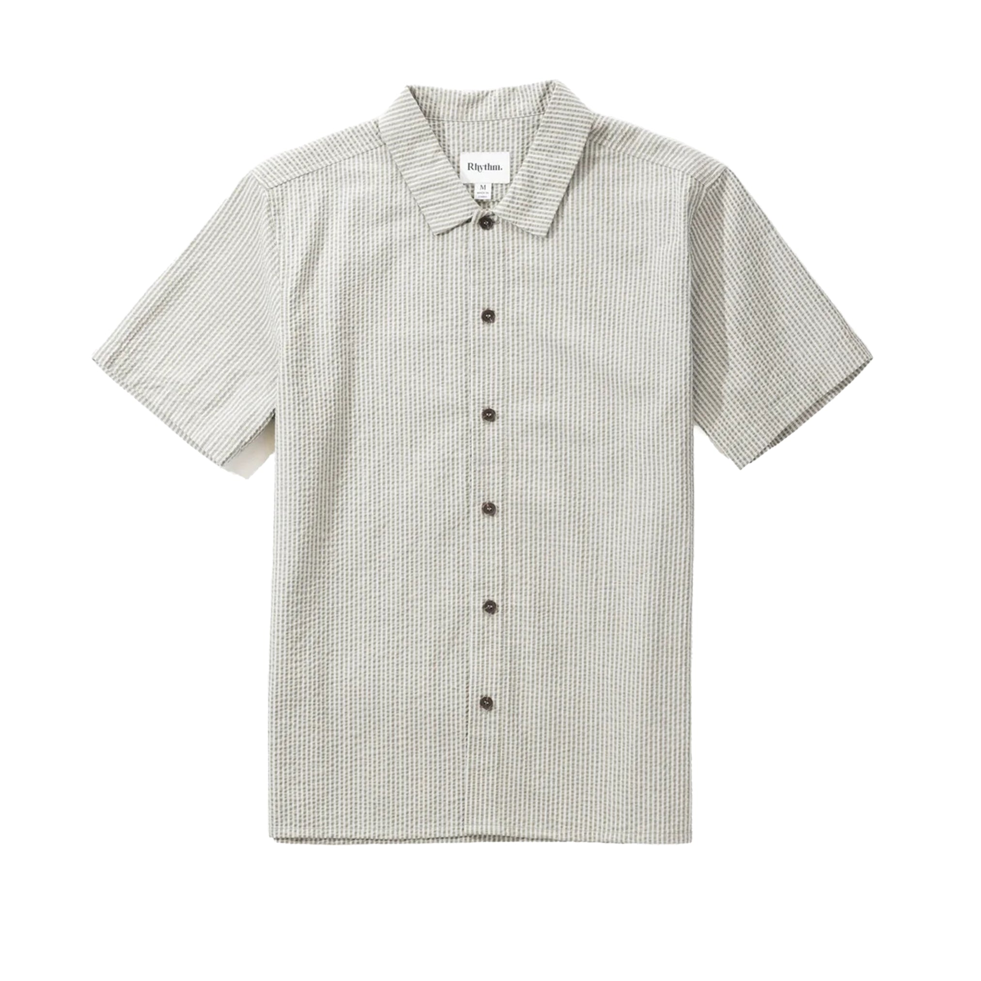 Seersucker Stripe Shirt in Sage