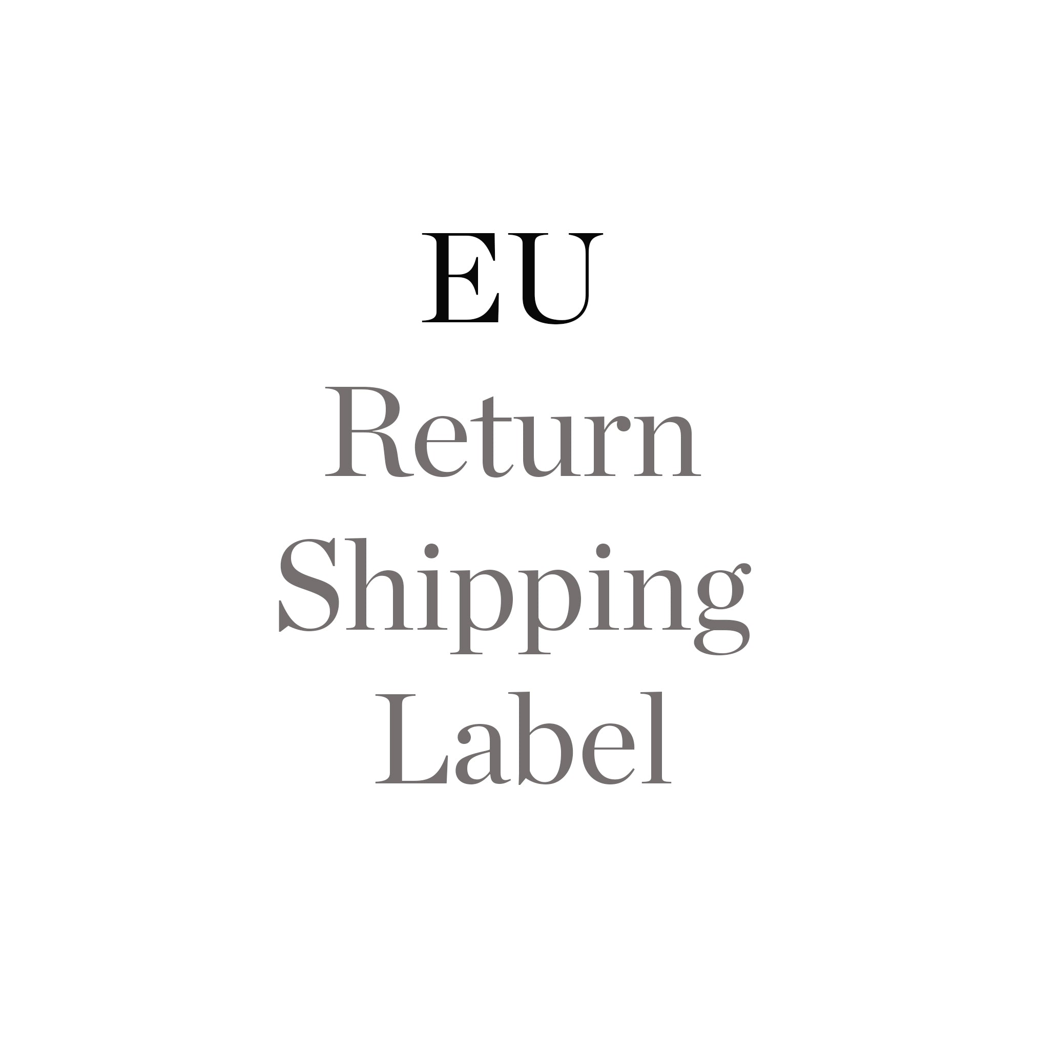 EU Return Shipping Label