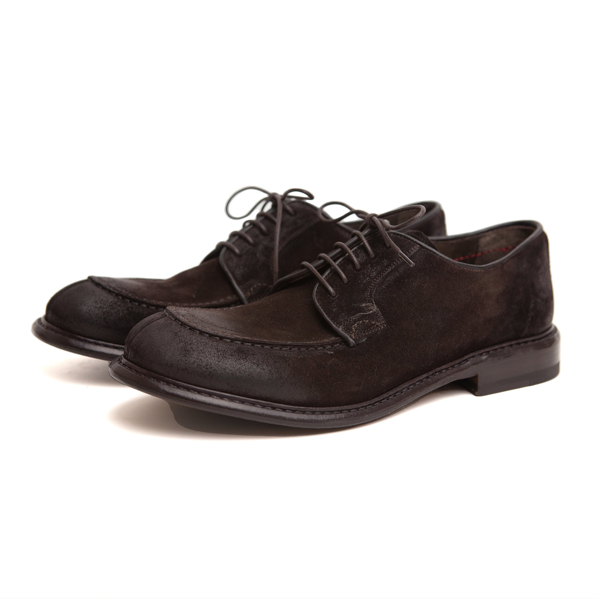 The Derby Shoe in Brown Suede