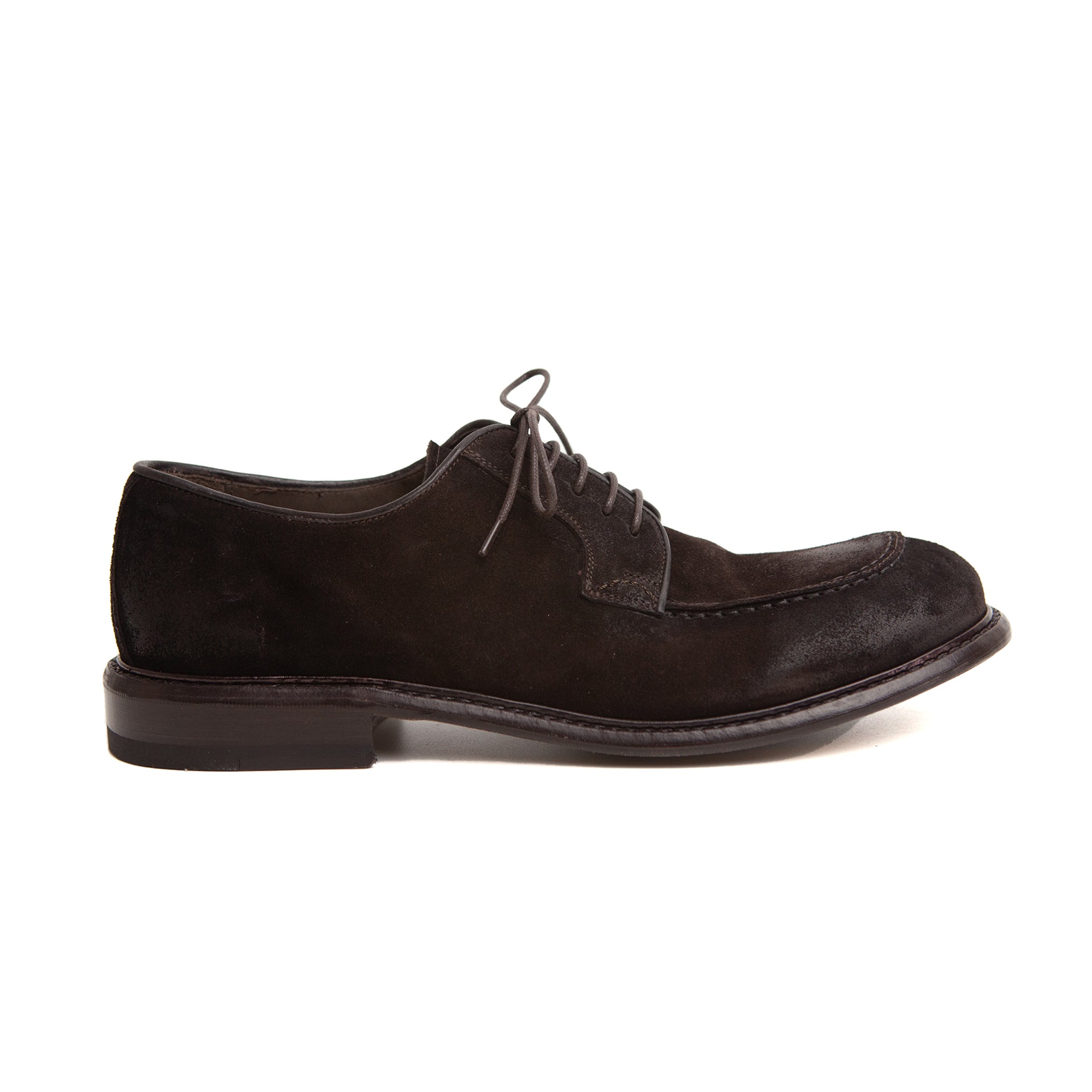 The Derby Shoe in Brown Suede