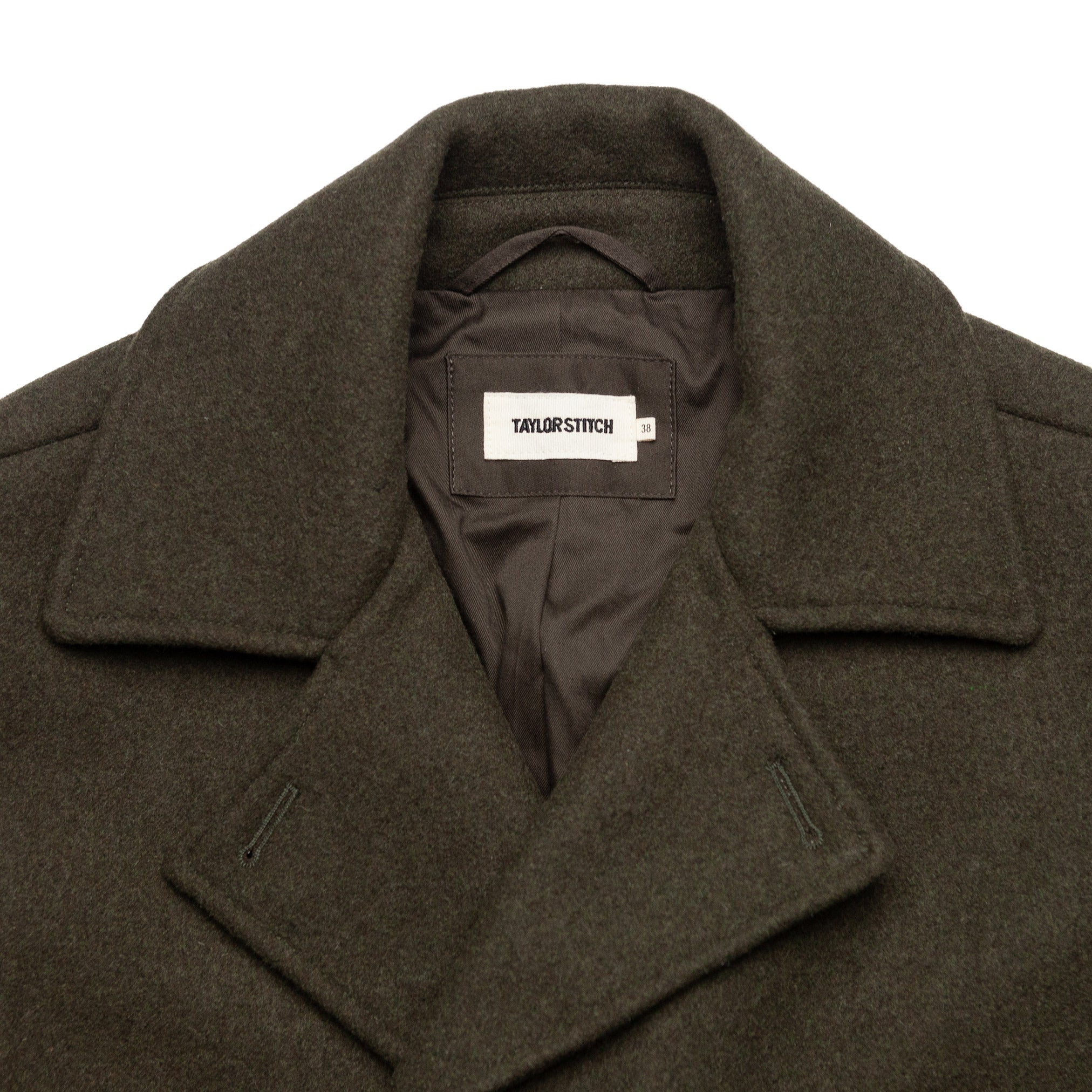 The Mariner Coat in Army Melton Wool - S/38