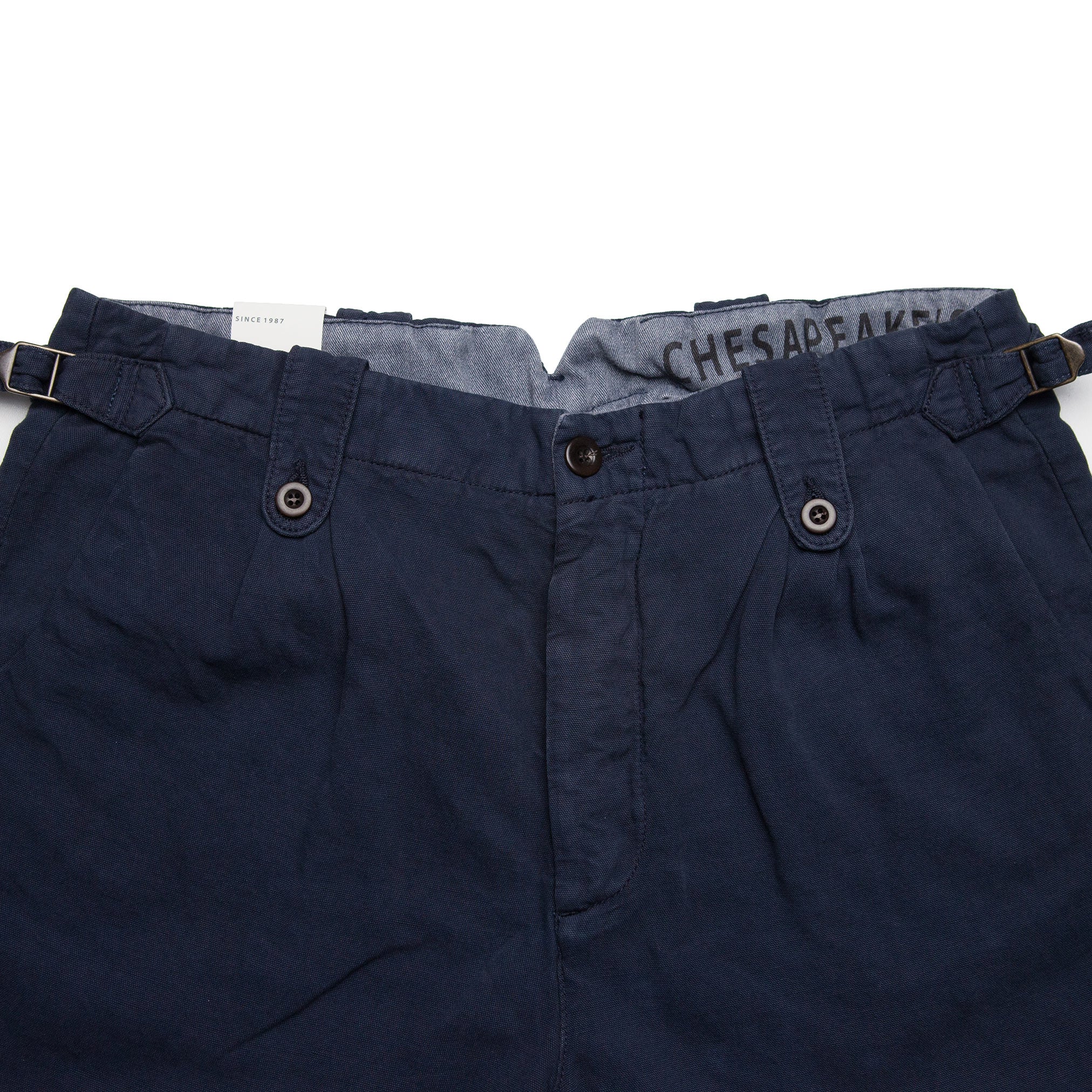 Navarre Cotton & Linen Shorts in Navy