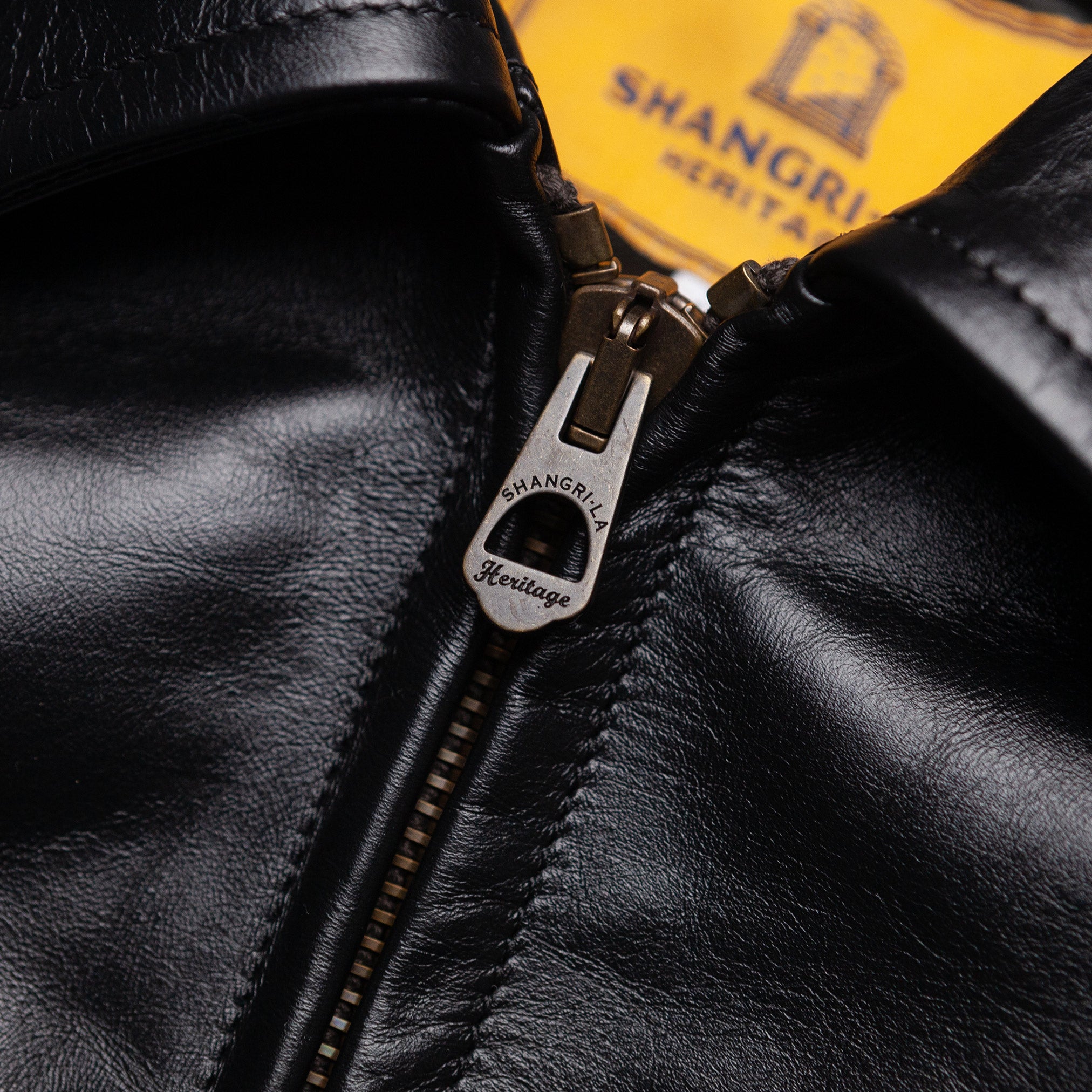 Varenne Black Horsehide Leather Jacket