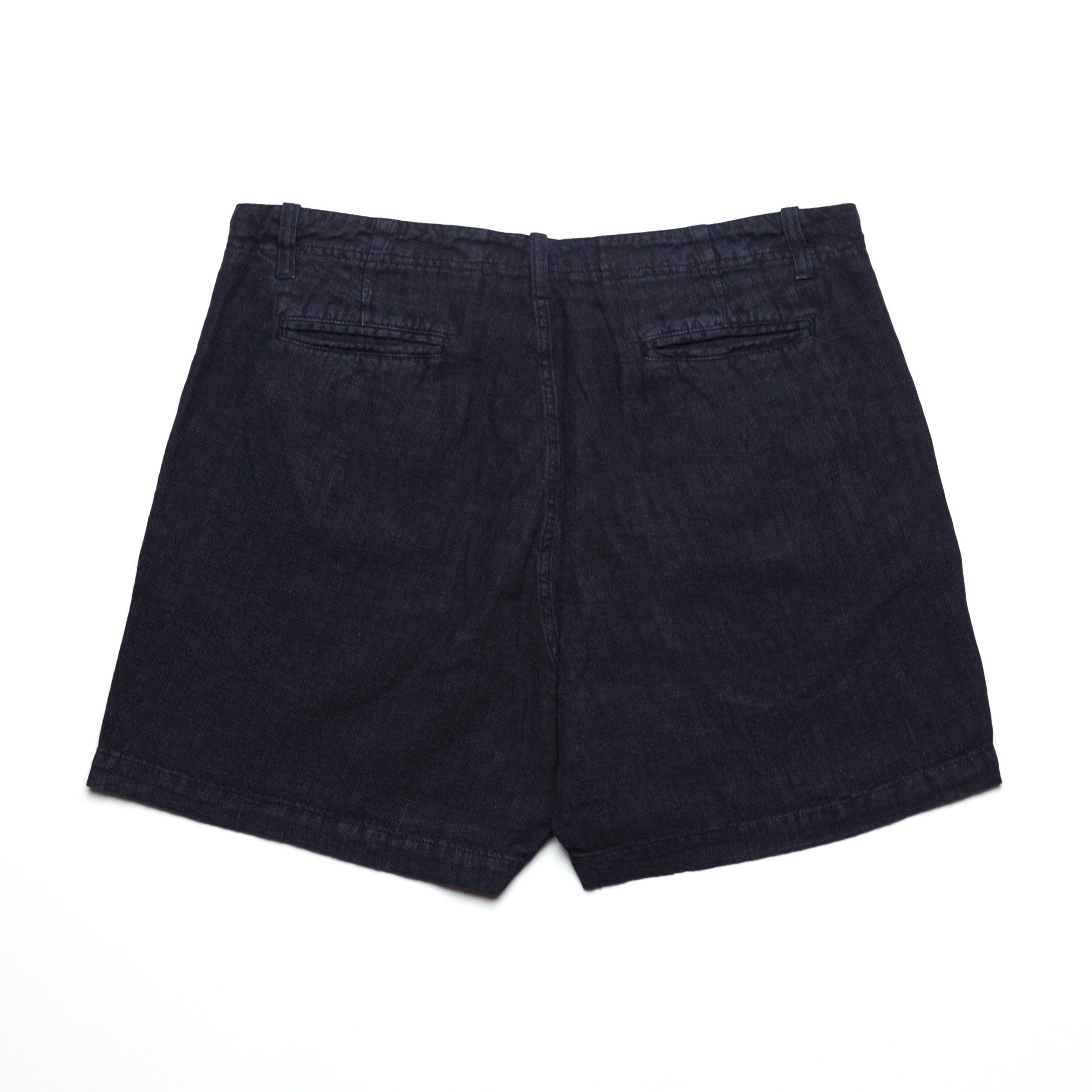 Maciel Navy Linen Shorts