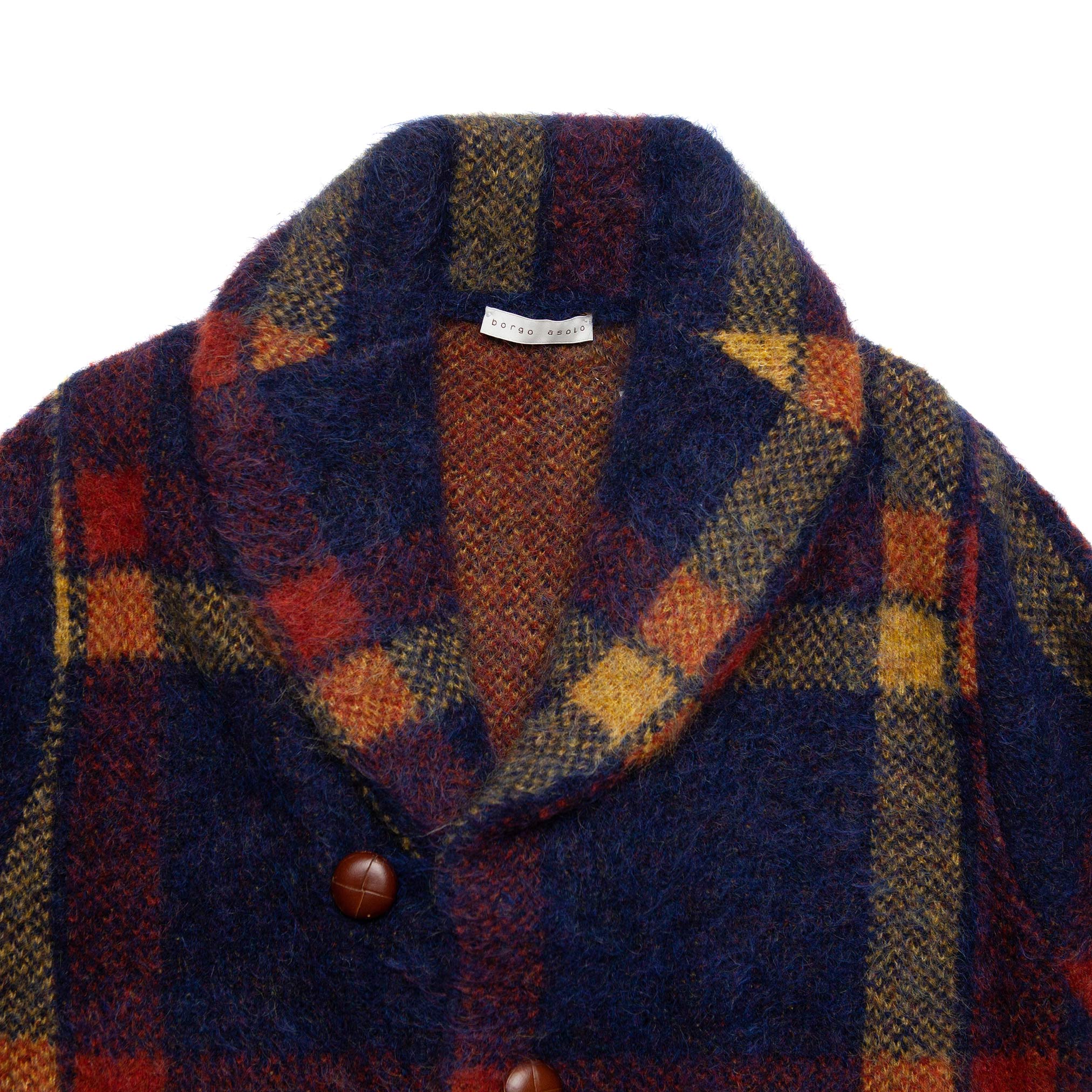 Mohair Jacket in Blue Plaid