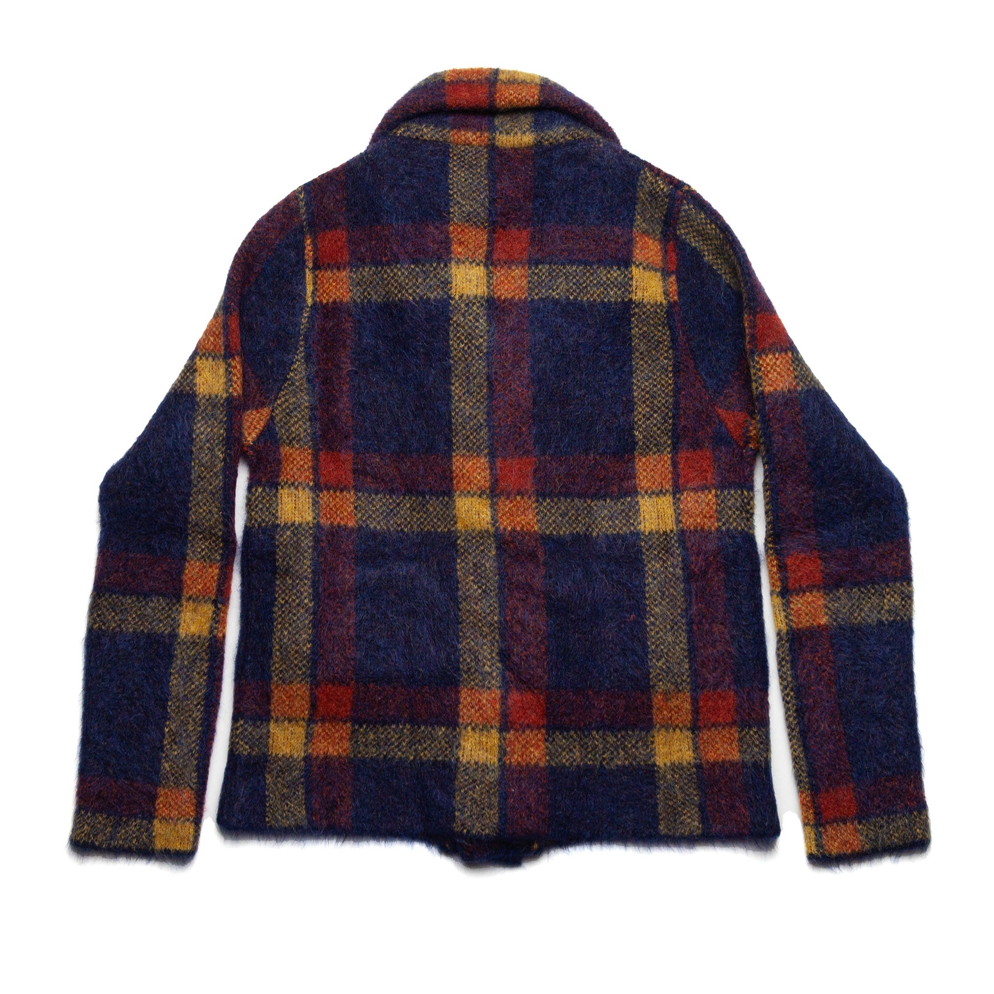Mohair Jacket in Blue Plaid