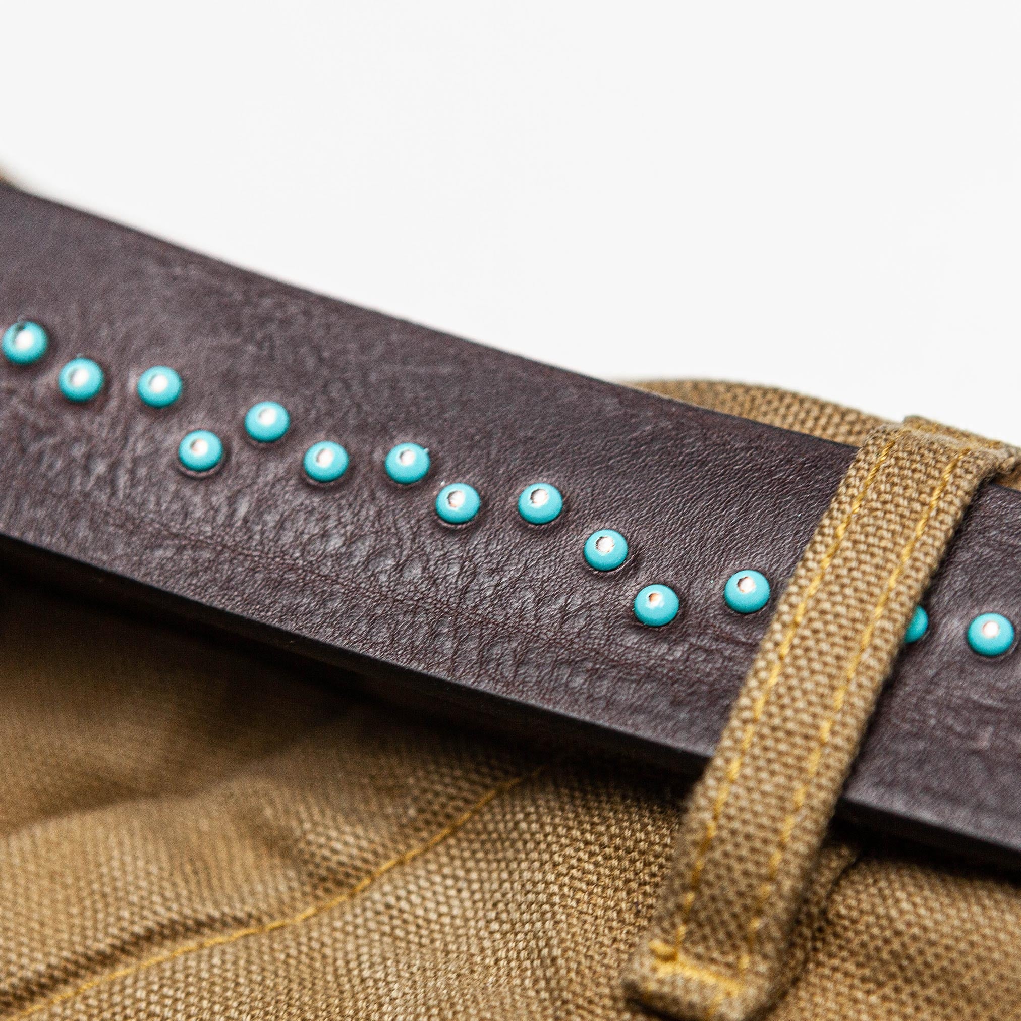The Turquoise Dot Belt