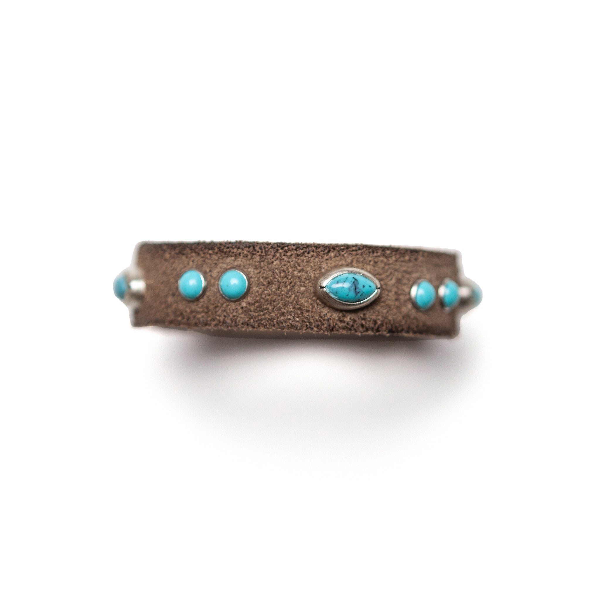 Suede & Turquoise Ovals