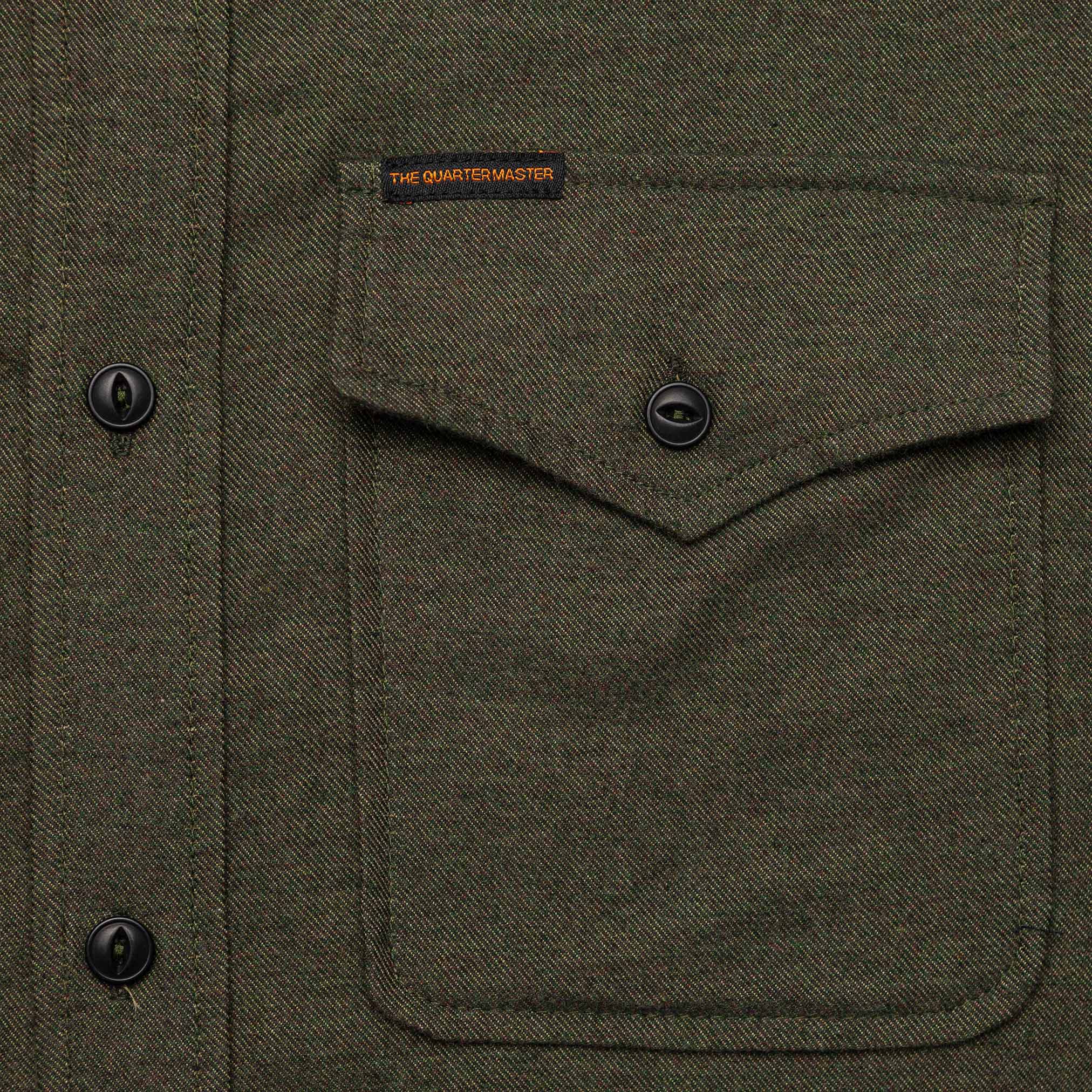 Flannel Shirt in Olive