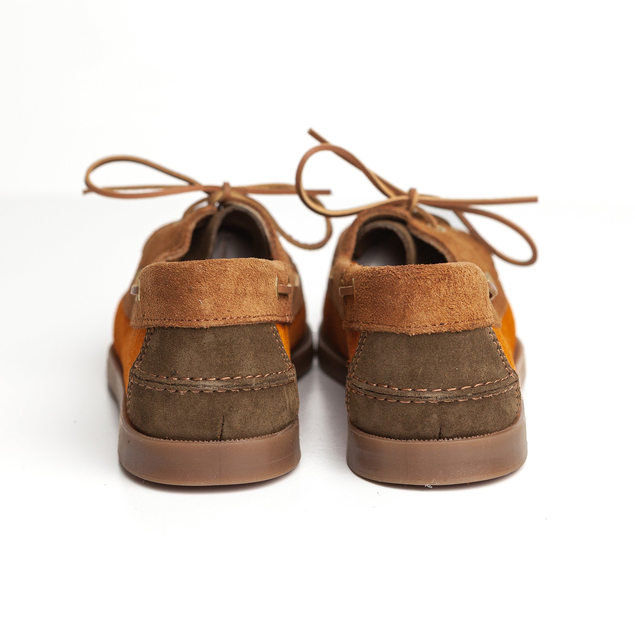 Deck Shoe in Brown & Rust