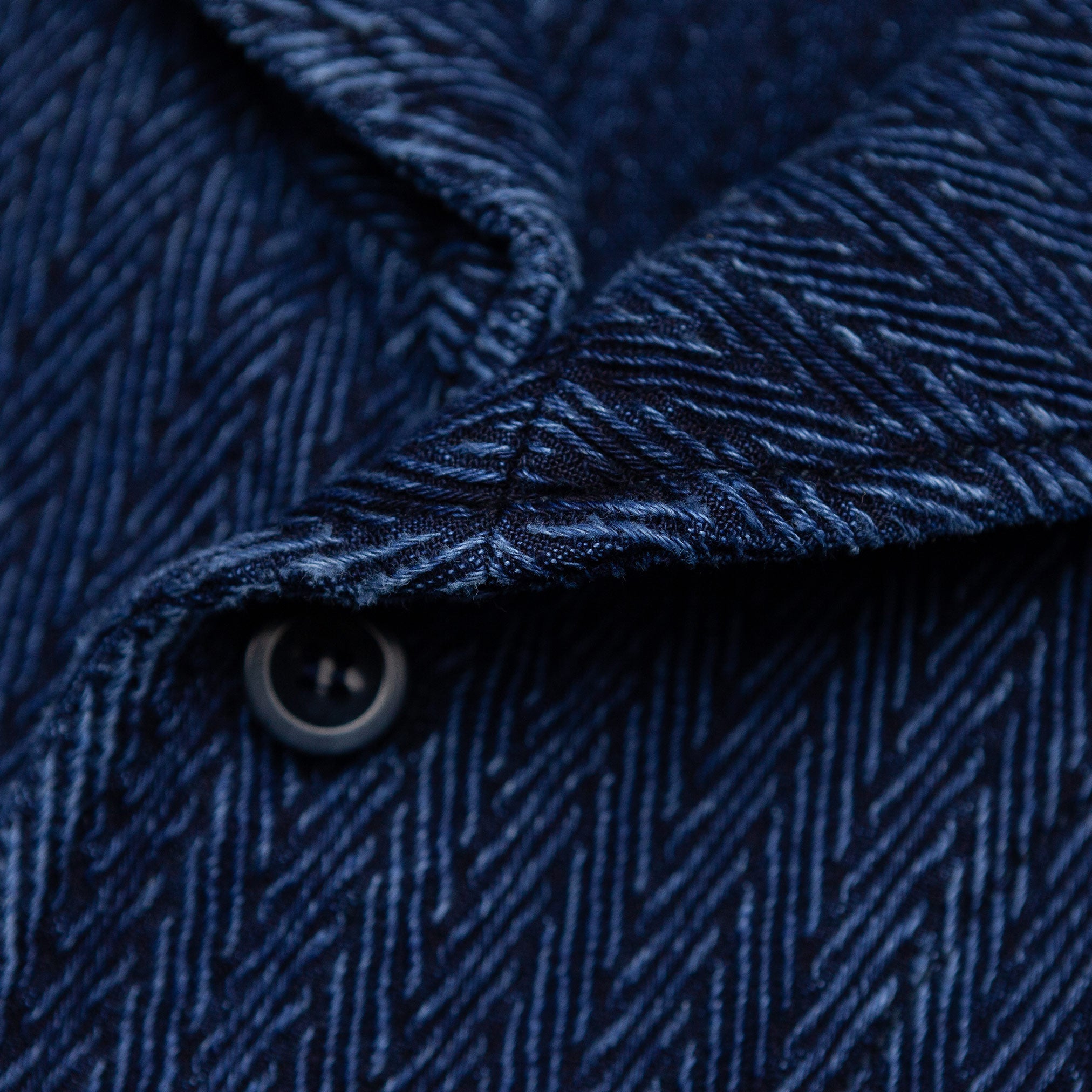 Sailor Jacket in Indigo Herringbone