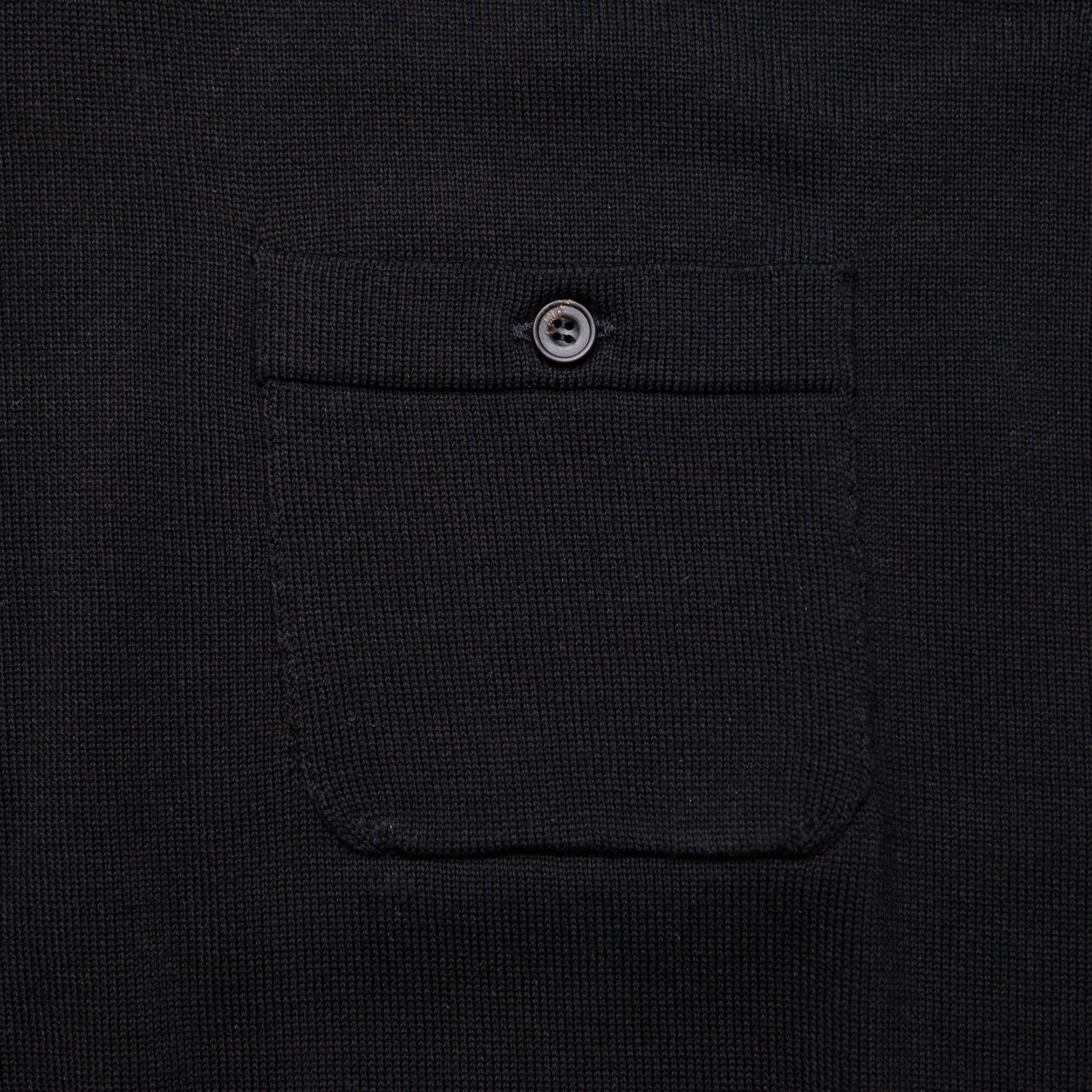The JFK Pocket Polo in Black