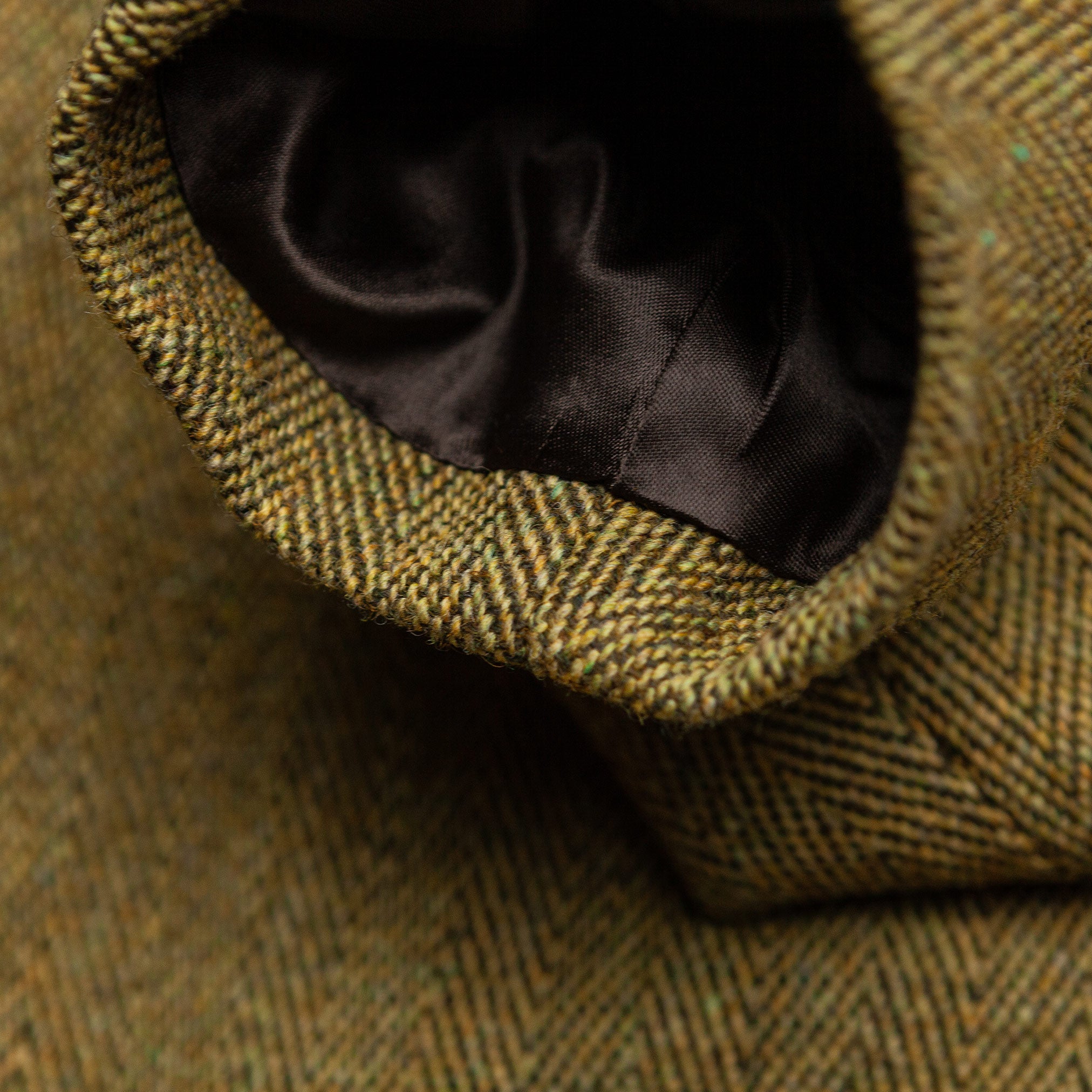 Tweed Herringbone Jacket in Olive