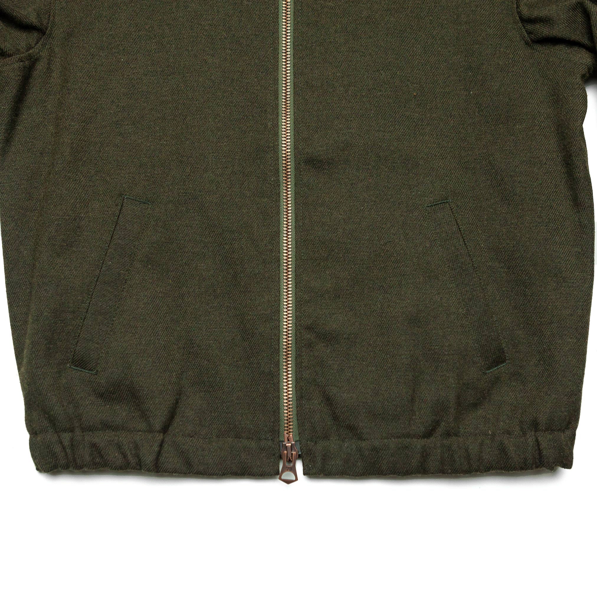 Bomber Jacket in Forest Green