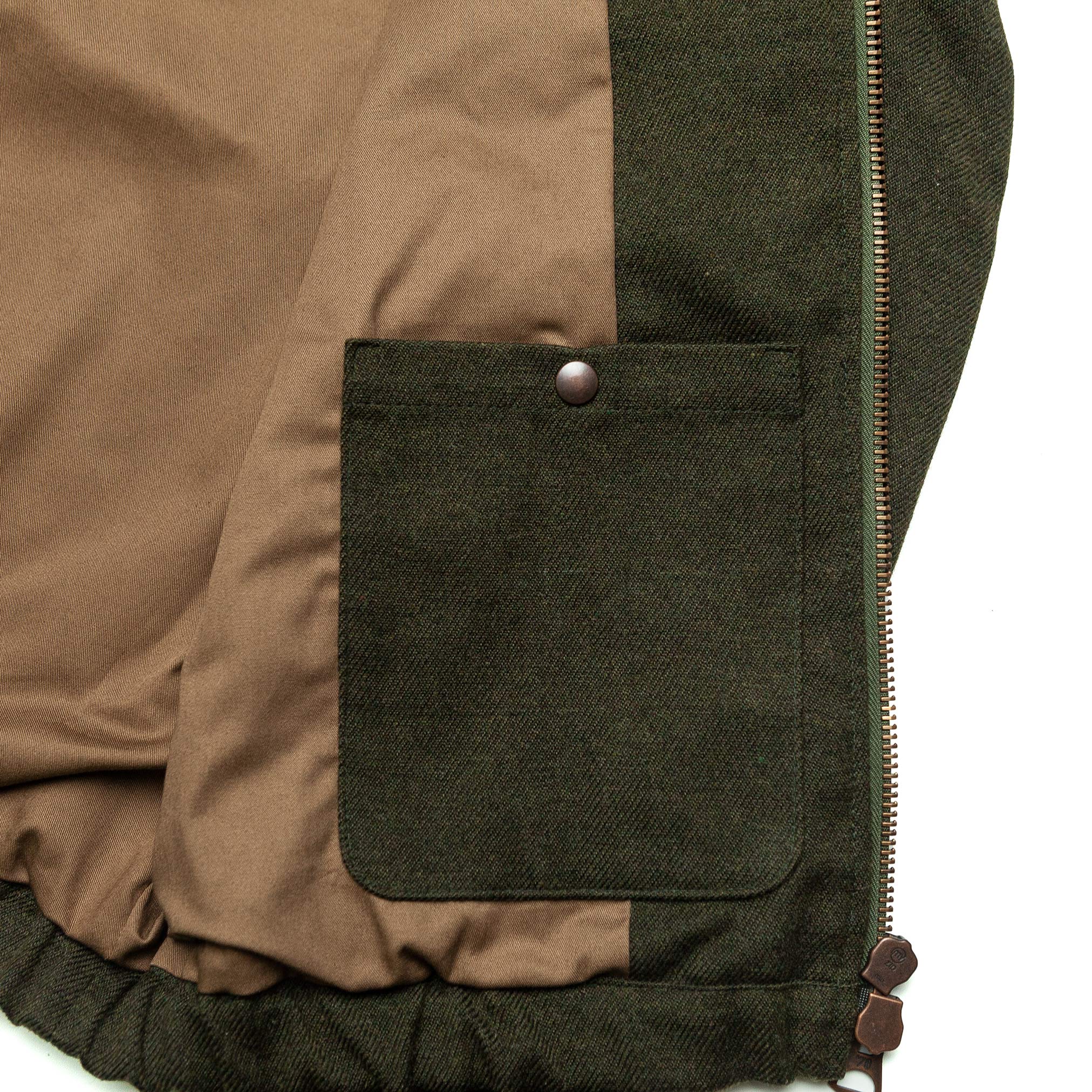 Bomber Jacket in Forest Green