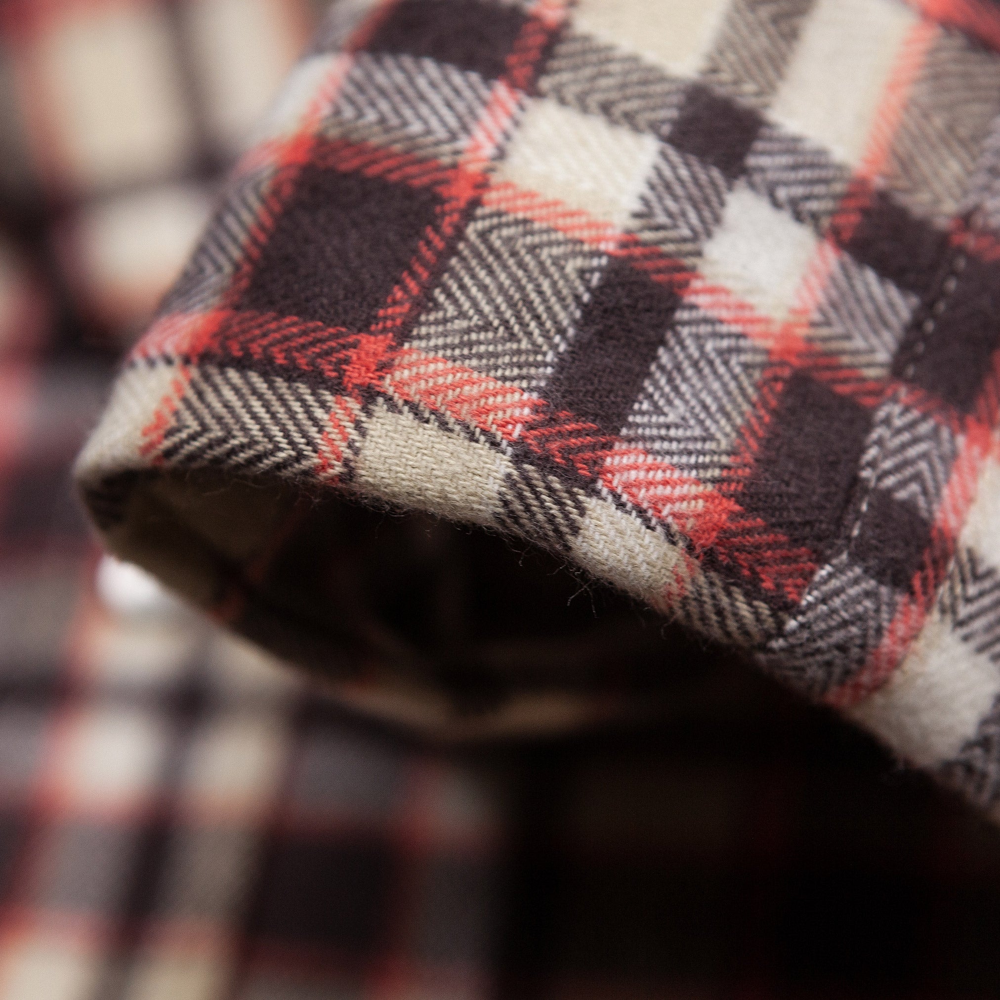 Flannel Shirt in Brown & Rust Plaid