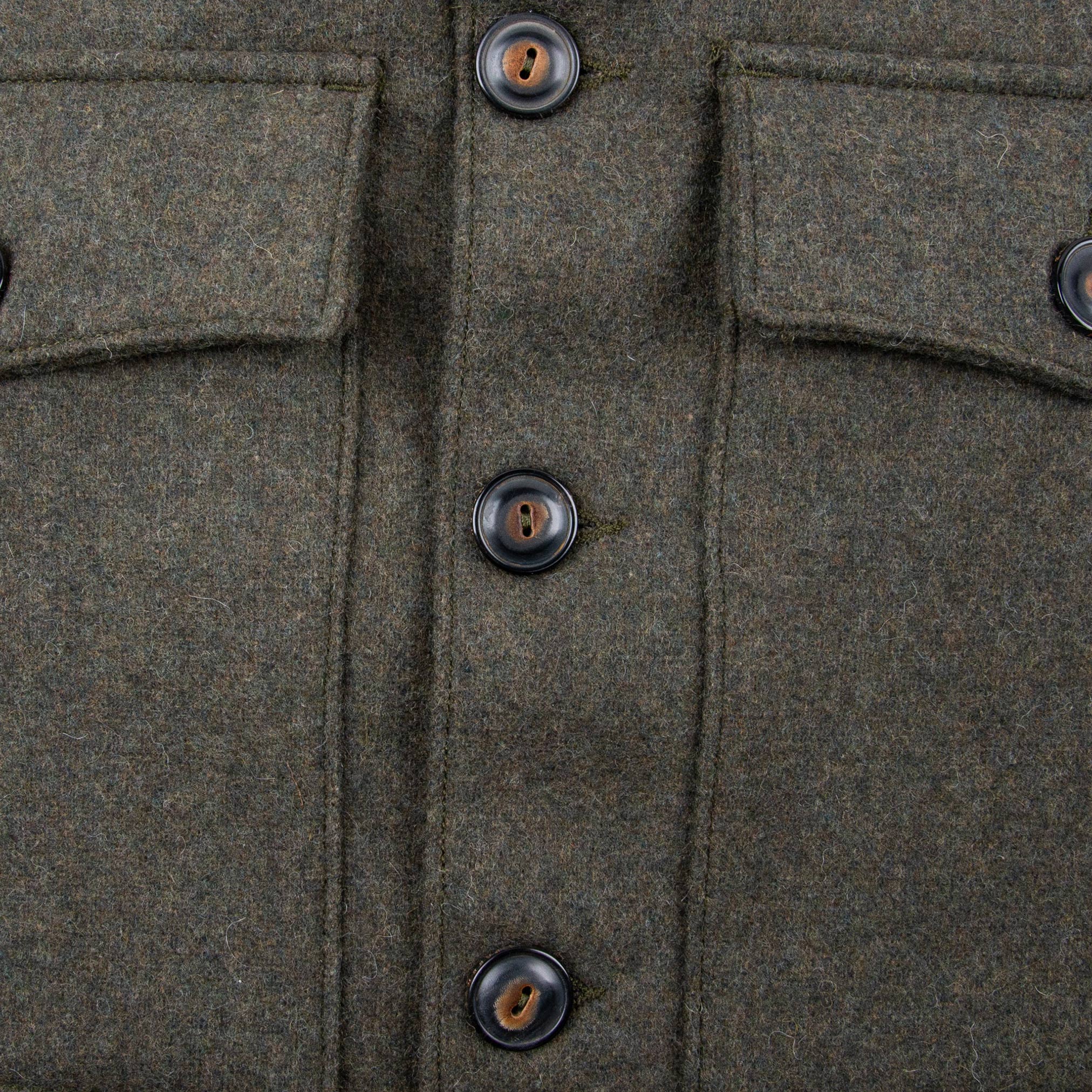 Midway CPO Shirt Jacket in Olive Wool