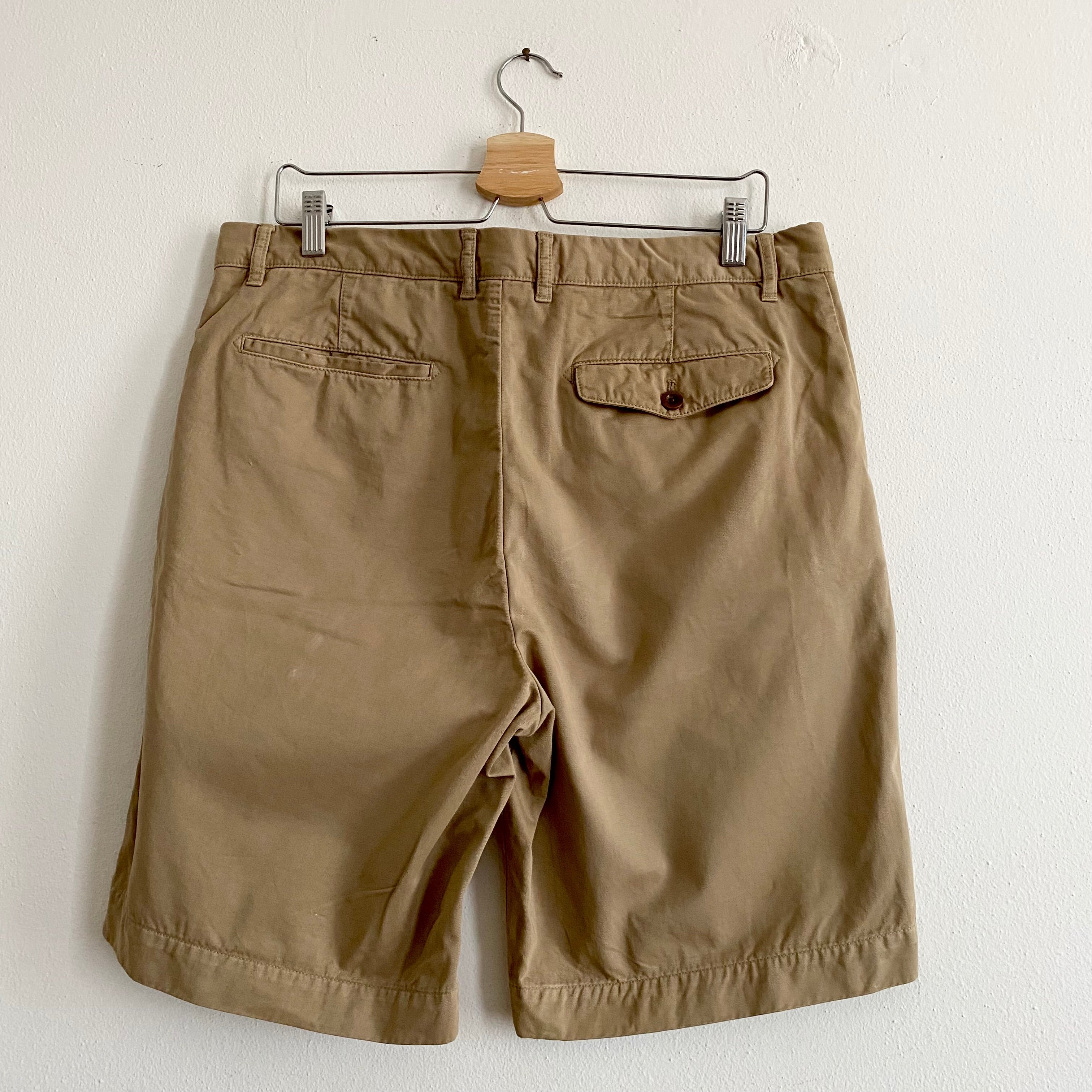 Garment-Dyed Cotton Twill Bermuda Shorts - 34