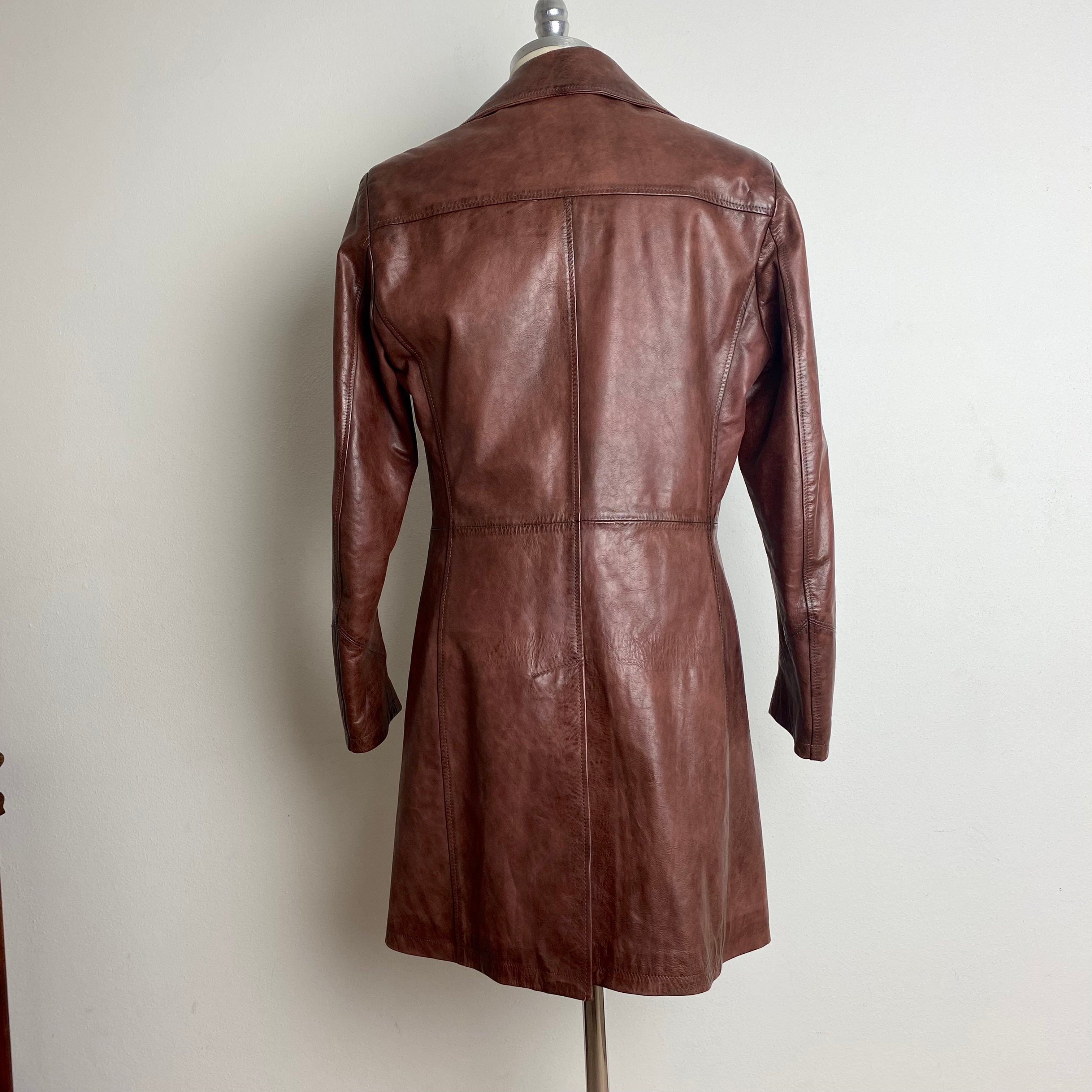 Leather Trench - S