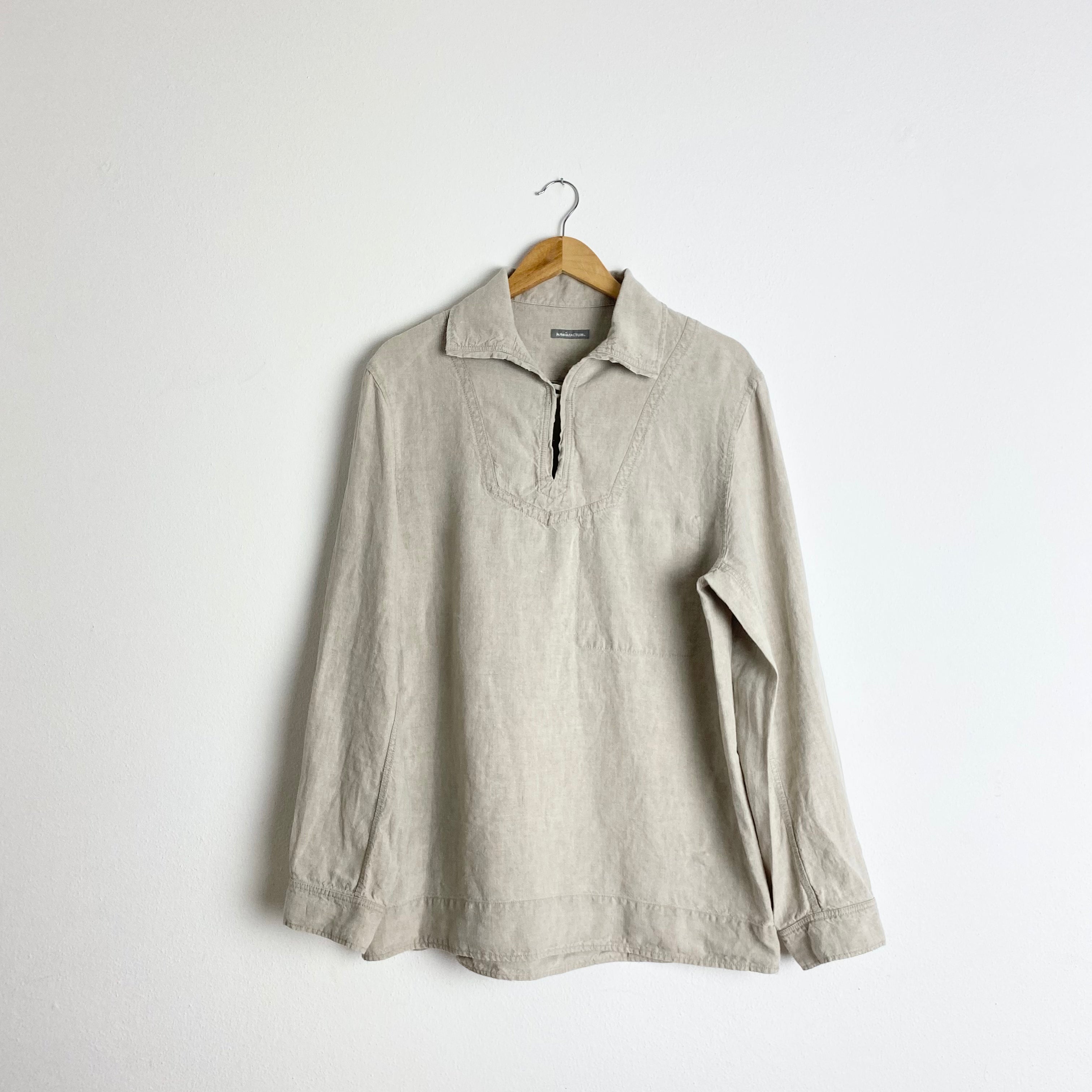 Fisherman's Linen Shirt - S/M — The Revive Club