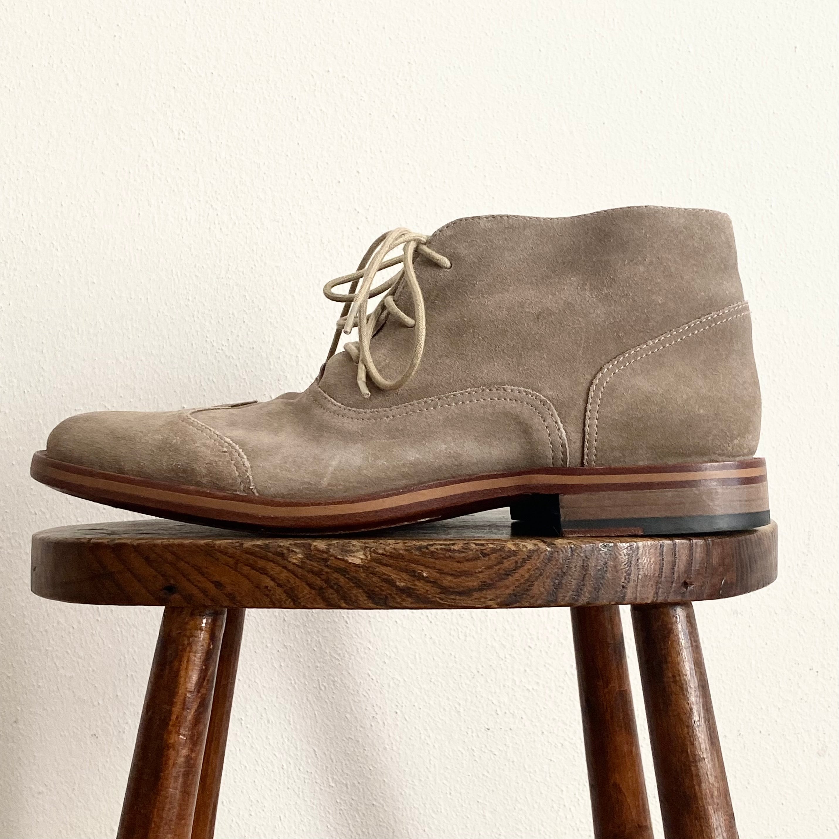Suede Wing Tip Boots - 9DUS/42EU/9,5UK