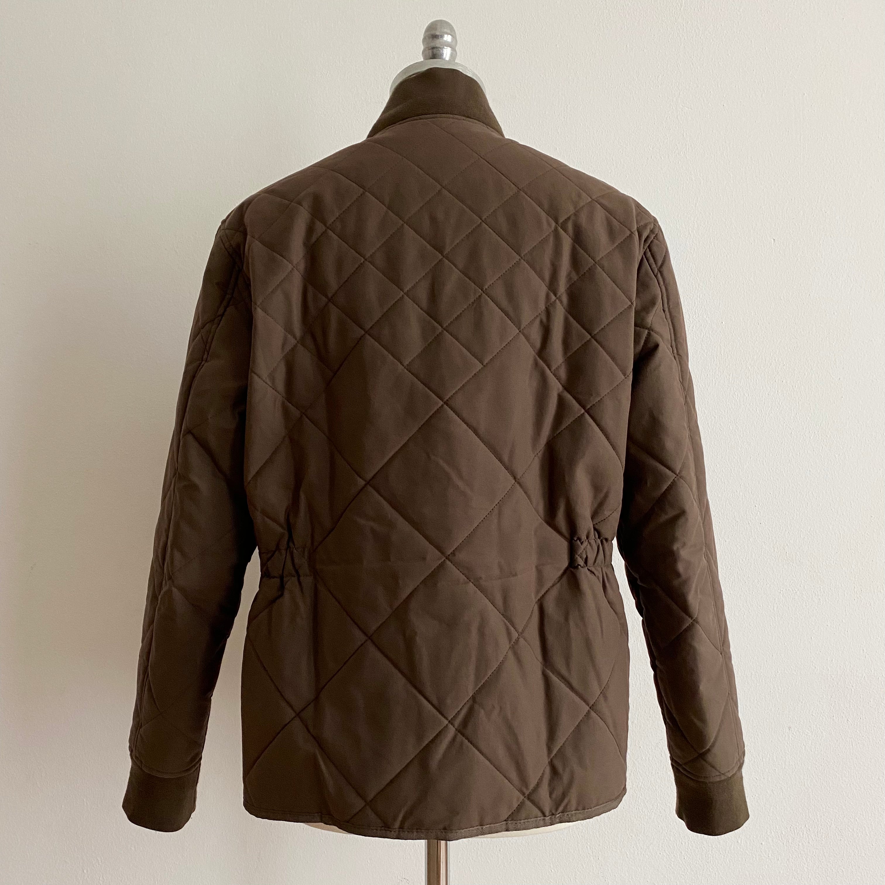 The Quilted Bomber Jacket in Espresso - L/42