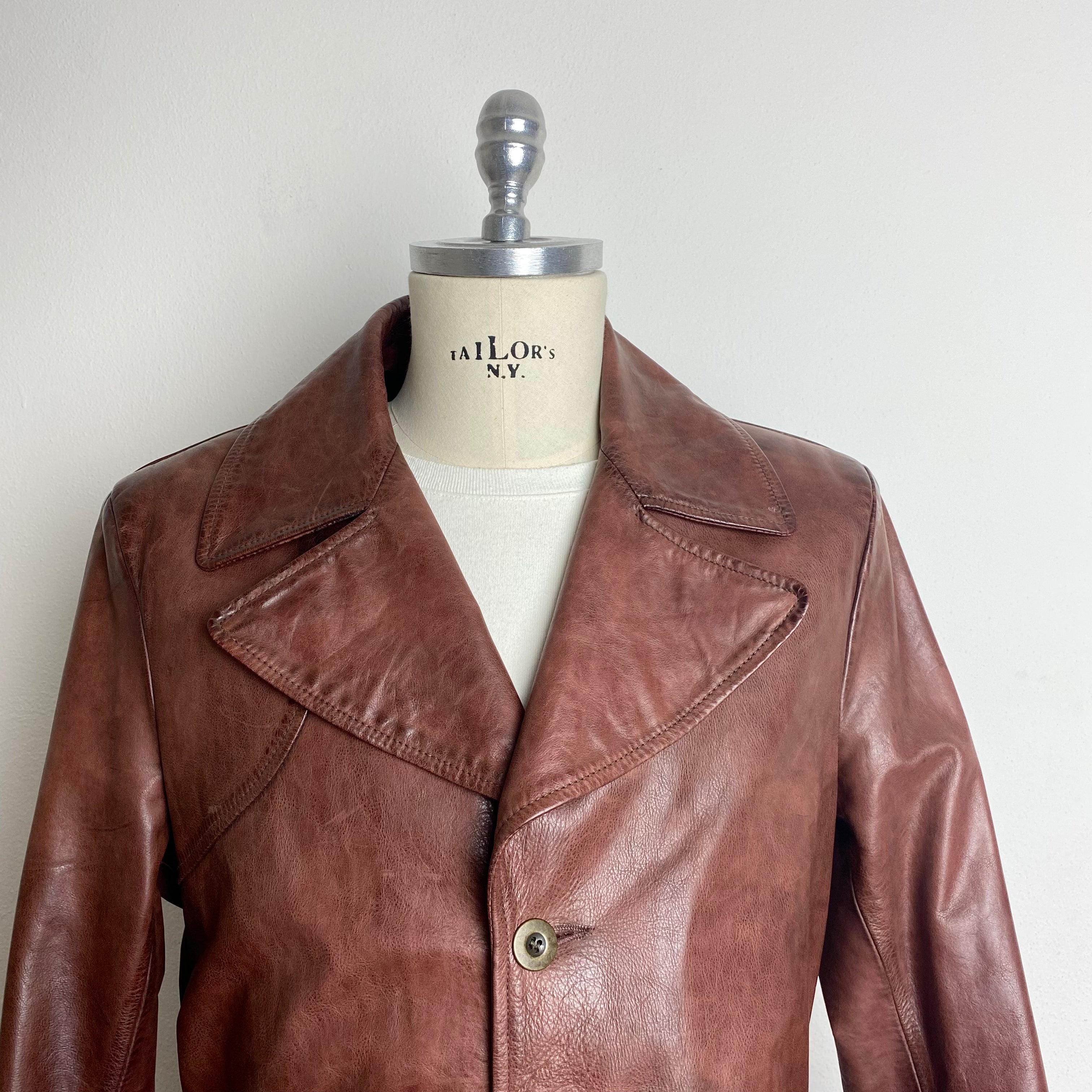 Leather Trench - S