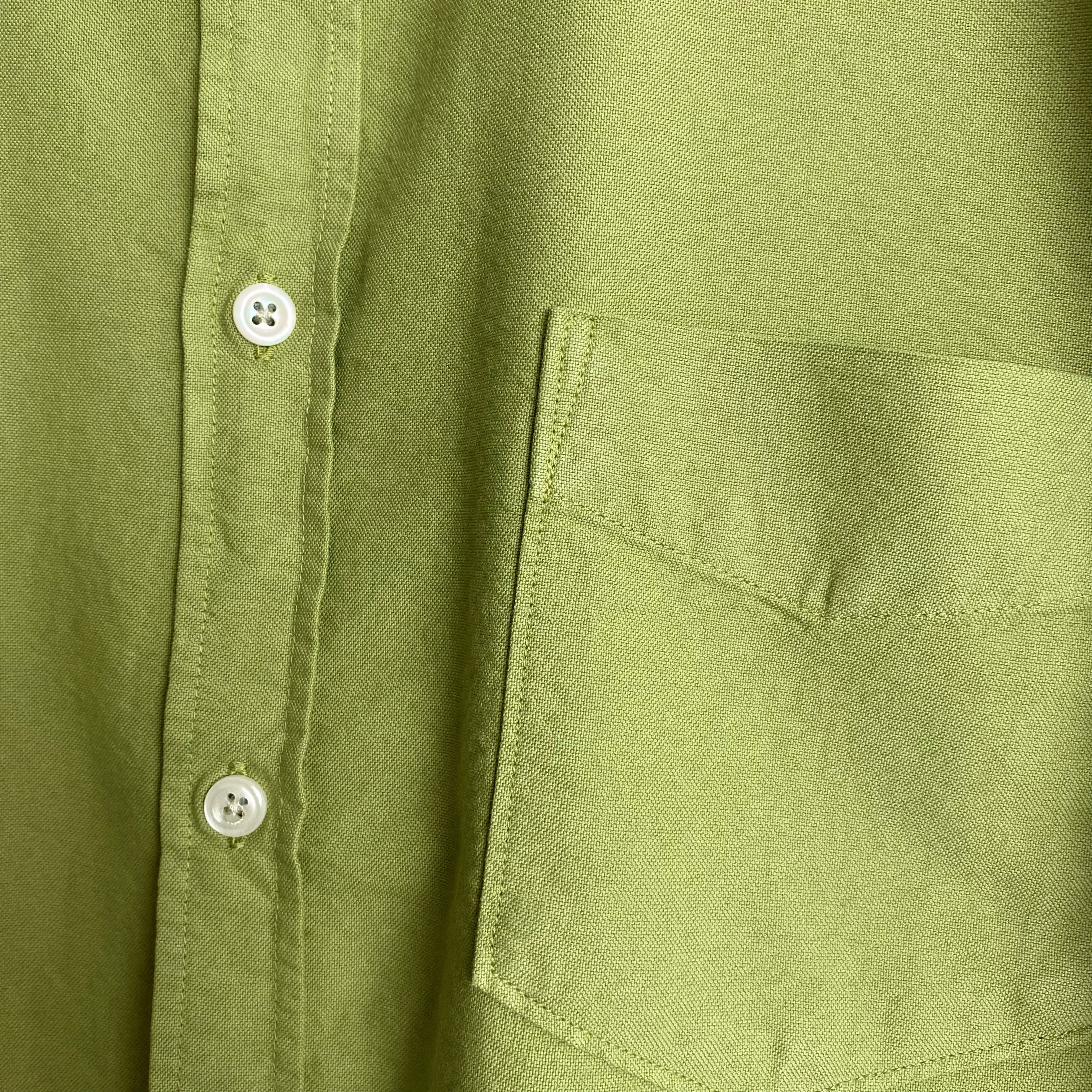 Classic Button Down Shirt  - Green - L