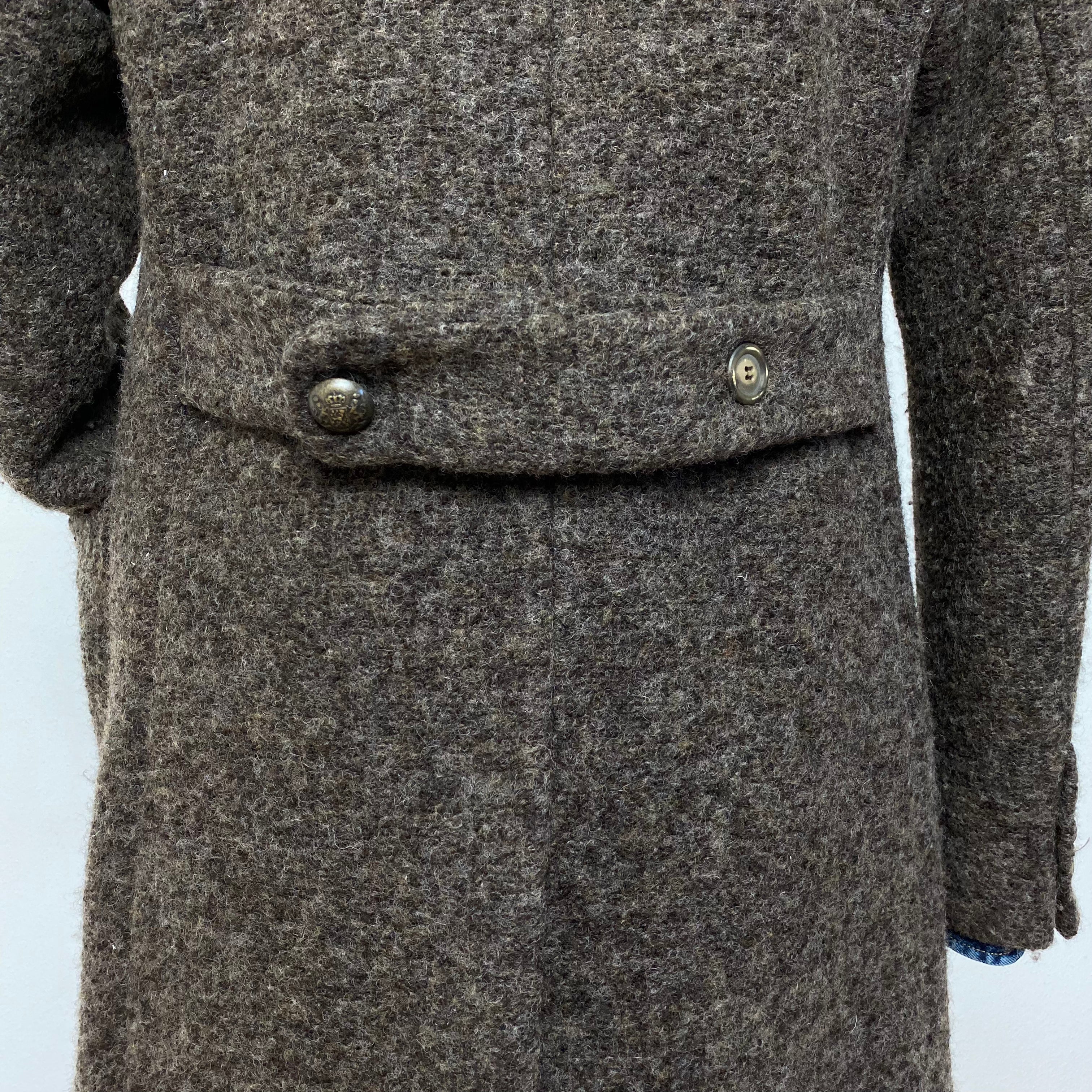 Raw Wool Coat - M