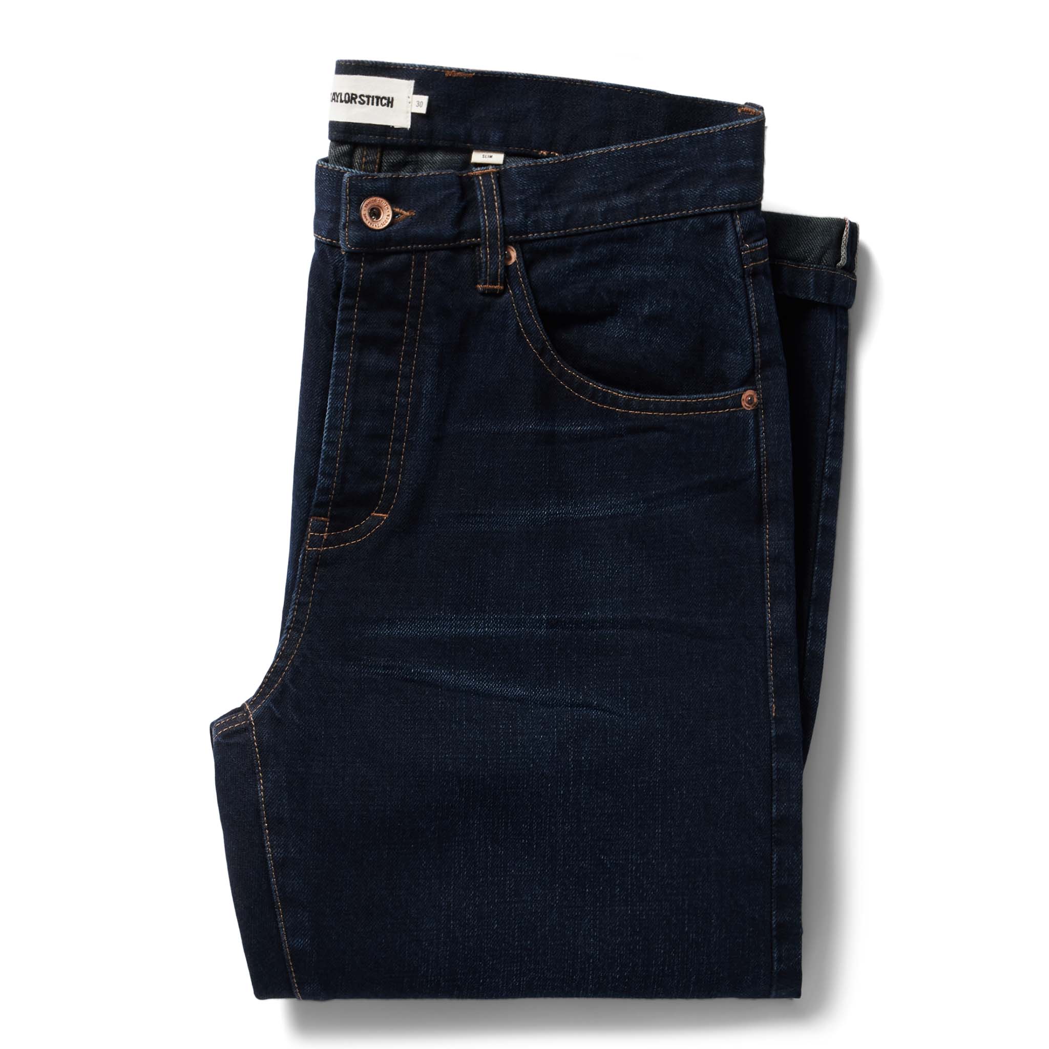 The Slim Jean in Wallace Wash Organic Selvage